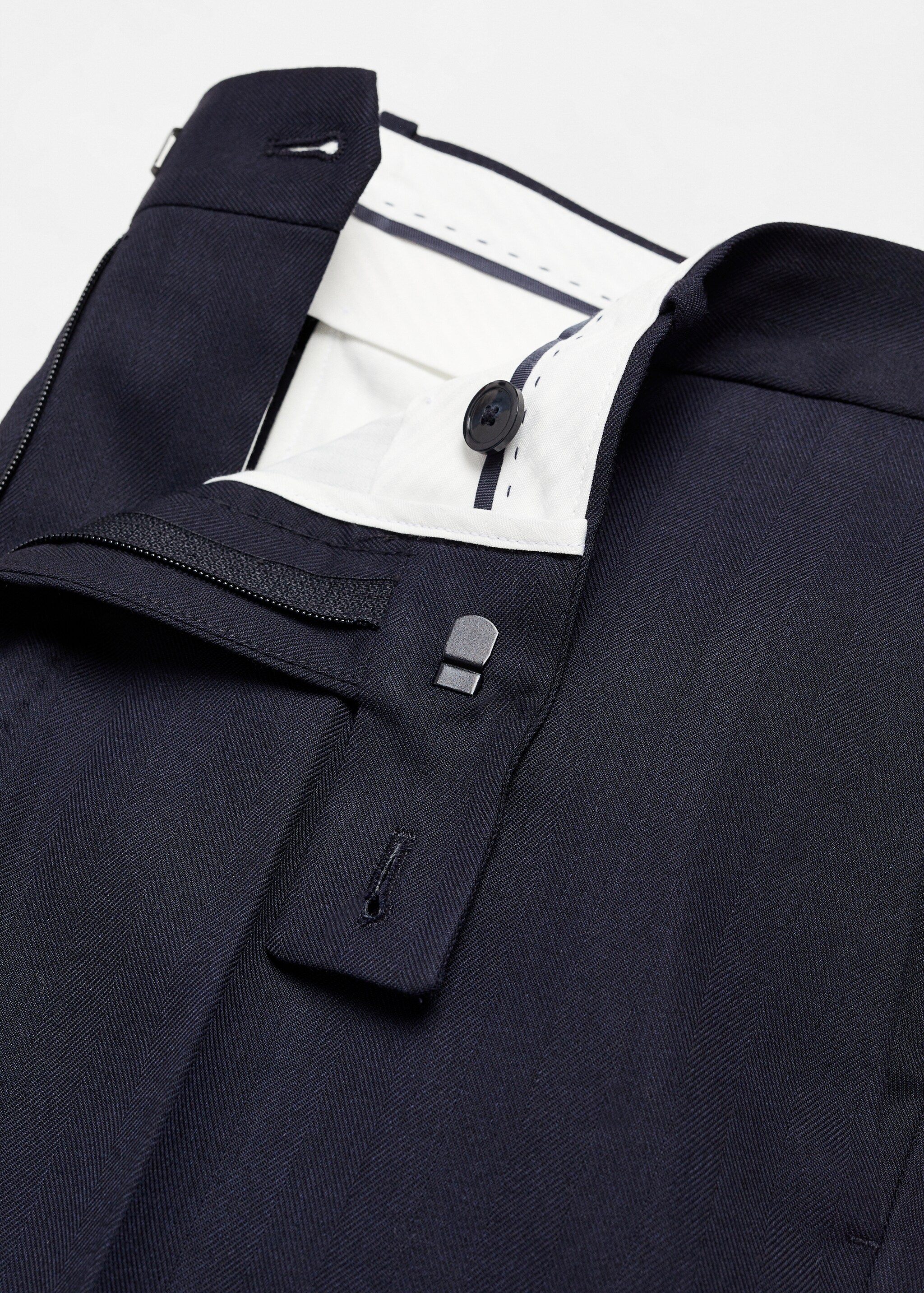 Slim fit cool wool suit trousers - Details of the article 8