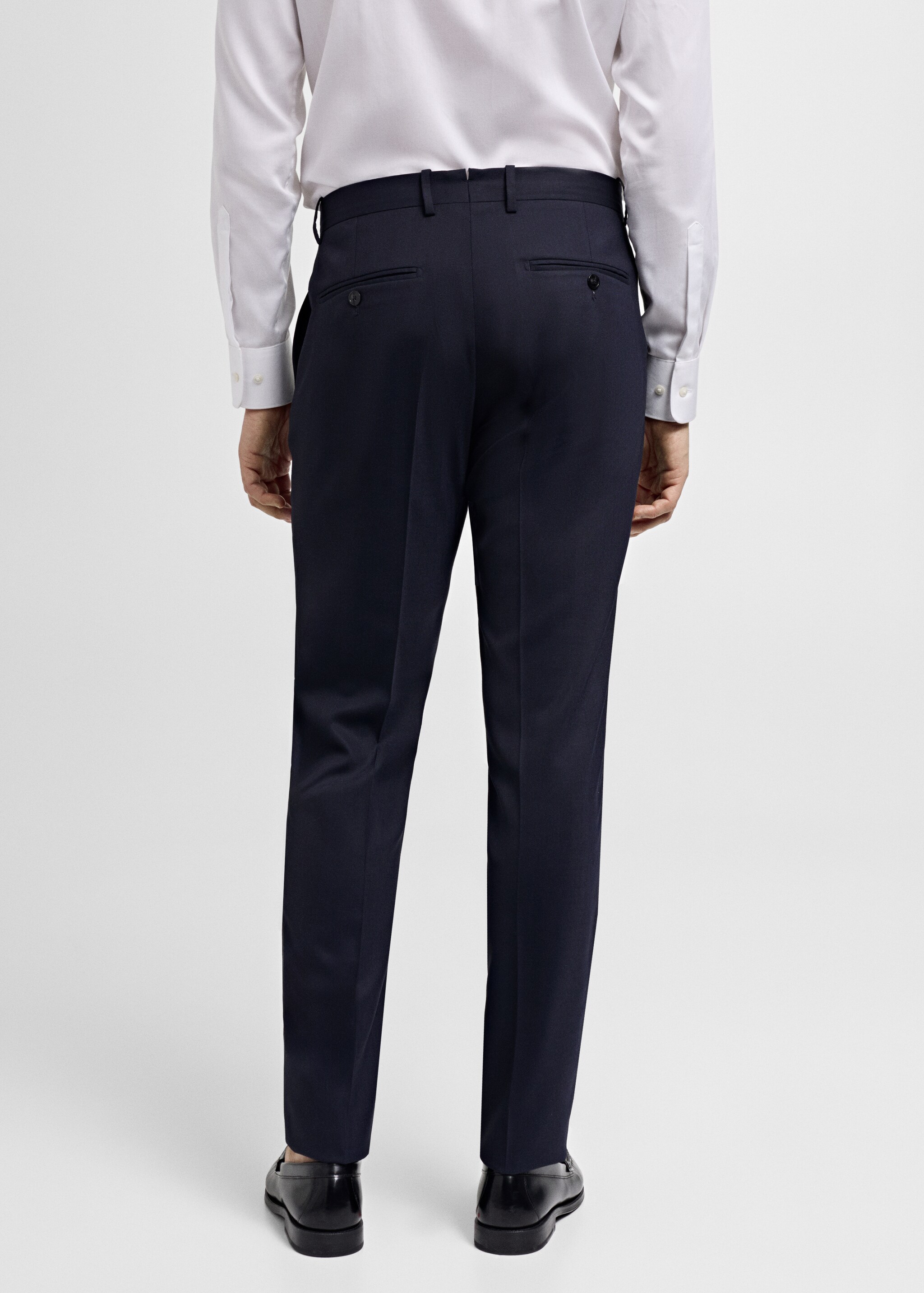 Slim fit cool wool suit trousers - Reverse of the article