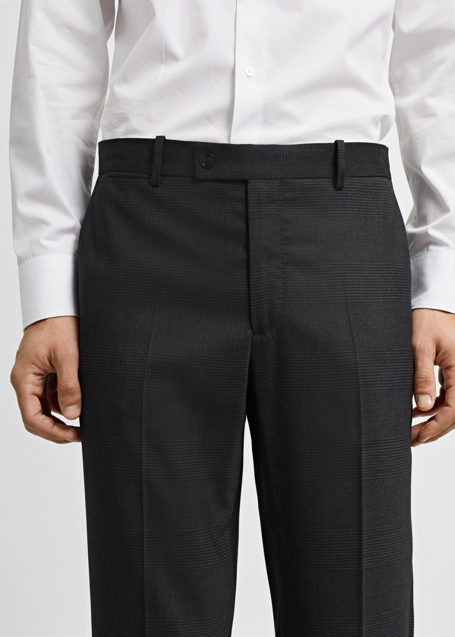 Pantaloni completo slim fit fresco di lana - Dettaglio dell'articolo 1