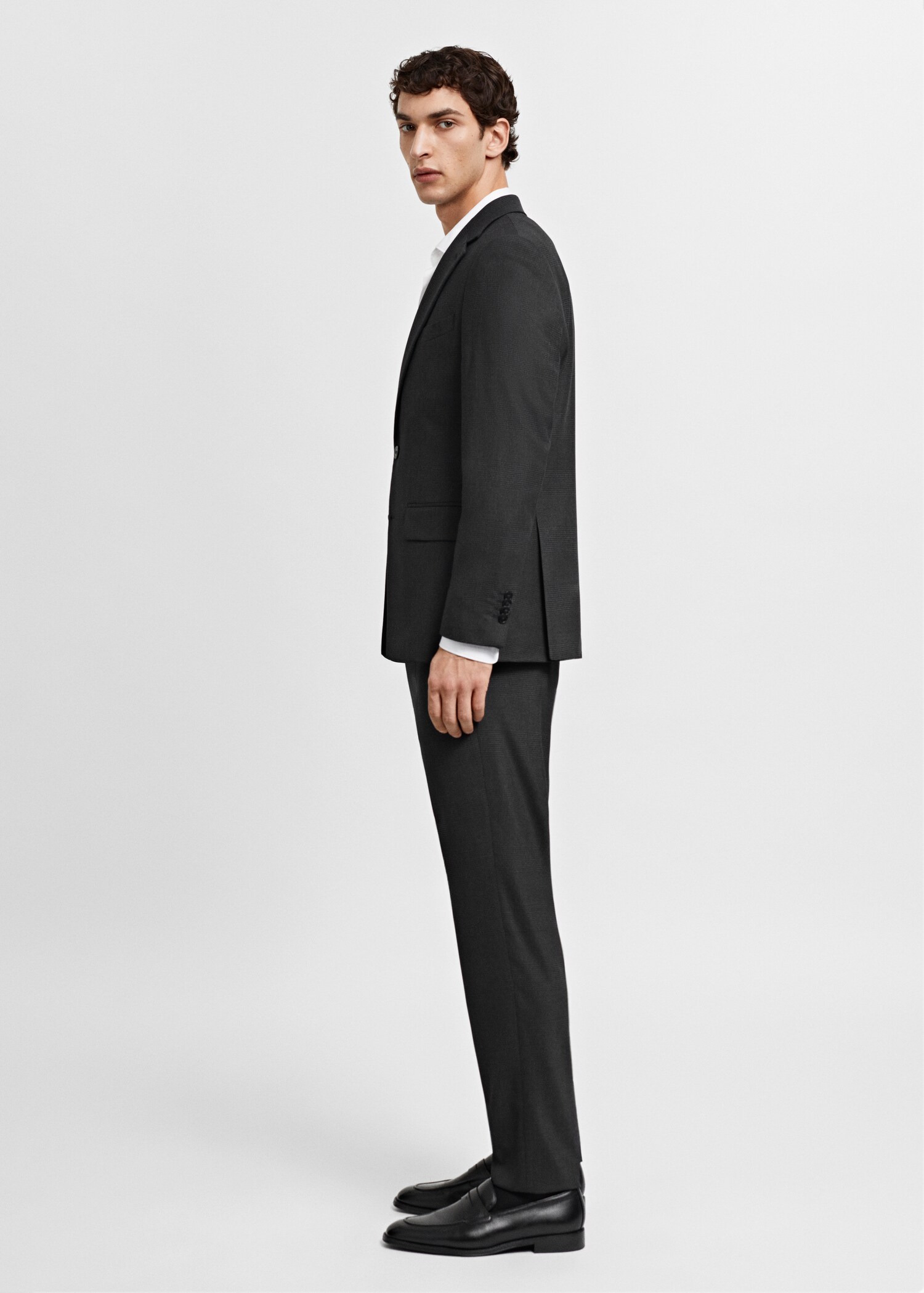 Pantaloni completo slim fit fresco di lana - Dettaglio dell'articolo 2