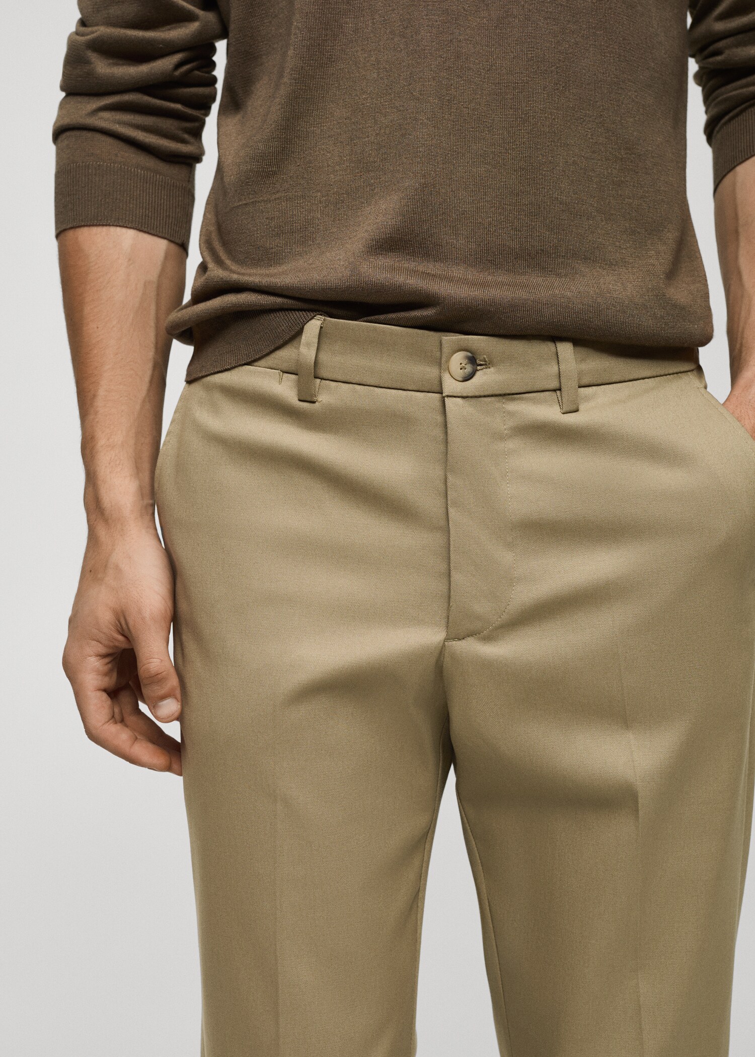 Slim fit chino trousers - Details of the article 1