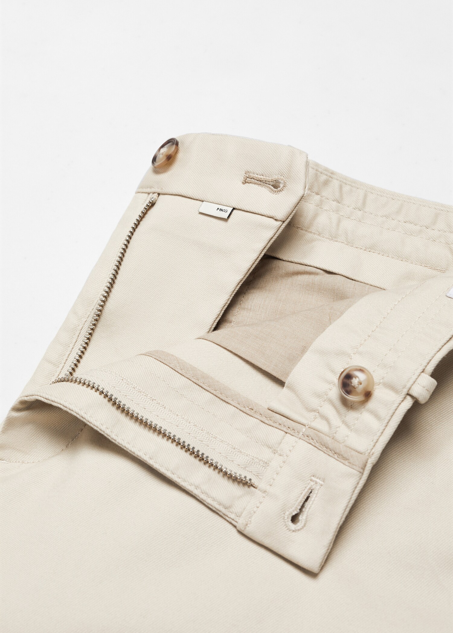 Slim fit serge chino trousers - Details of the article 8
