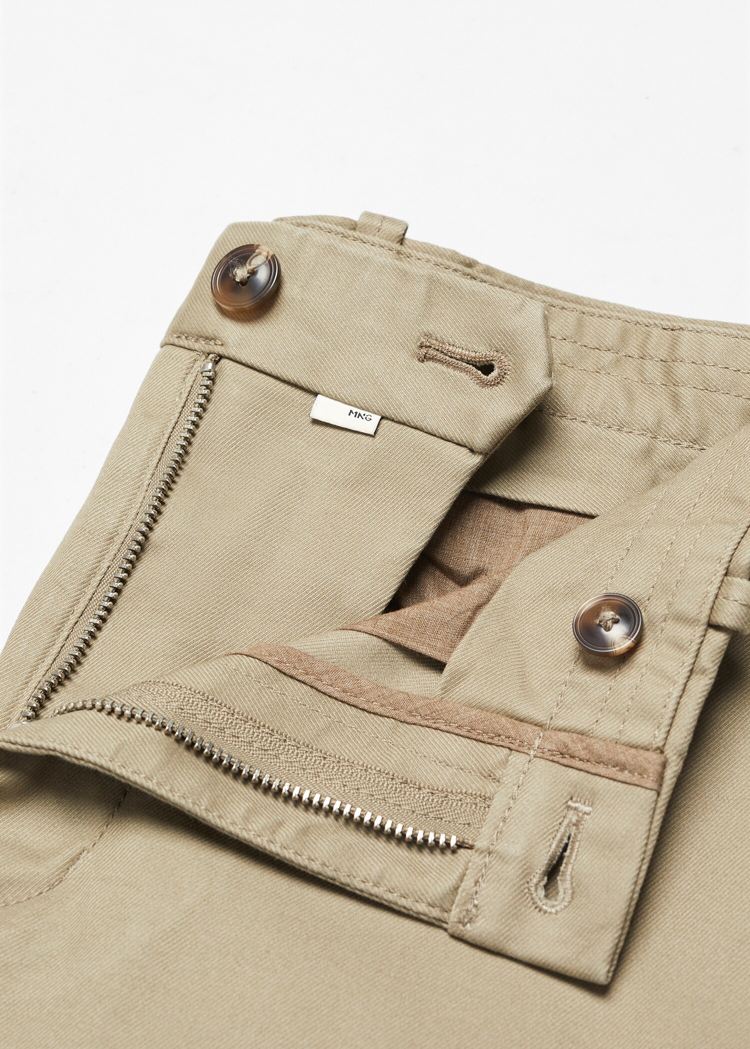 Slim fit serge chino trousers - Details of the article 8