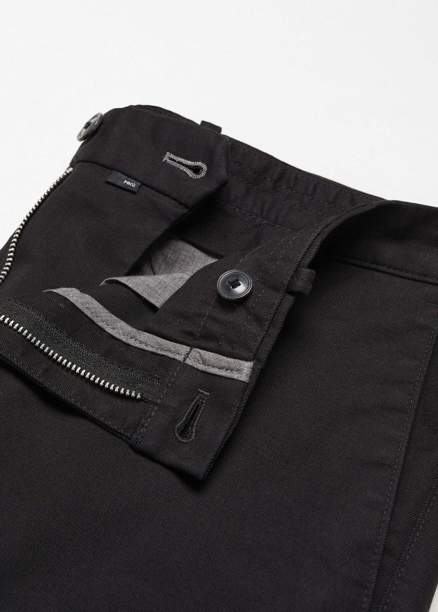 Slim fit serge chino trousers - Details of the article 8