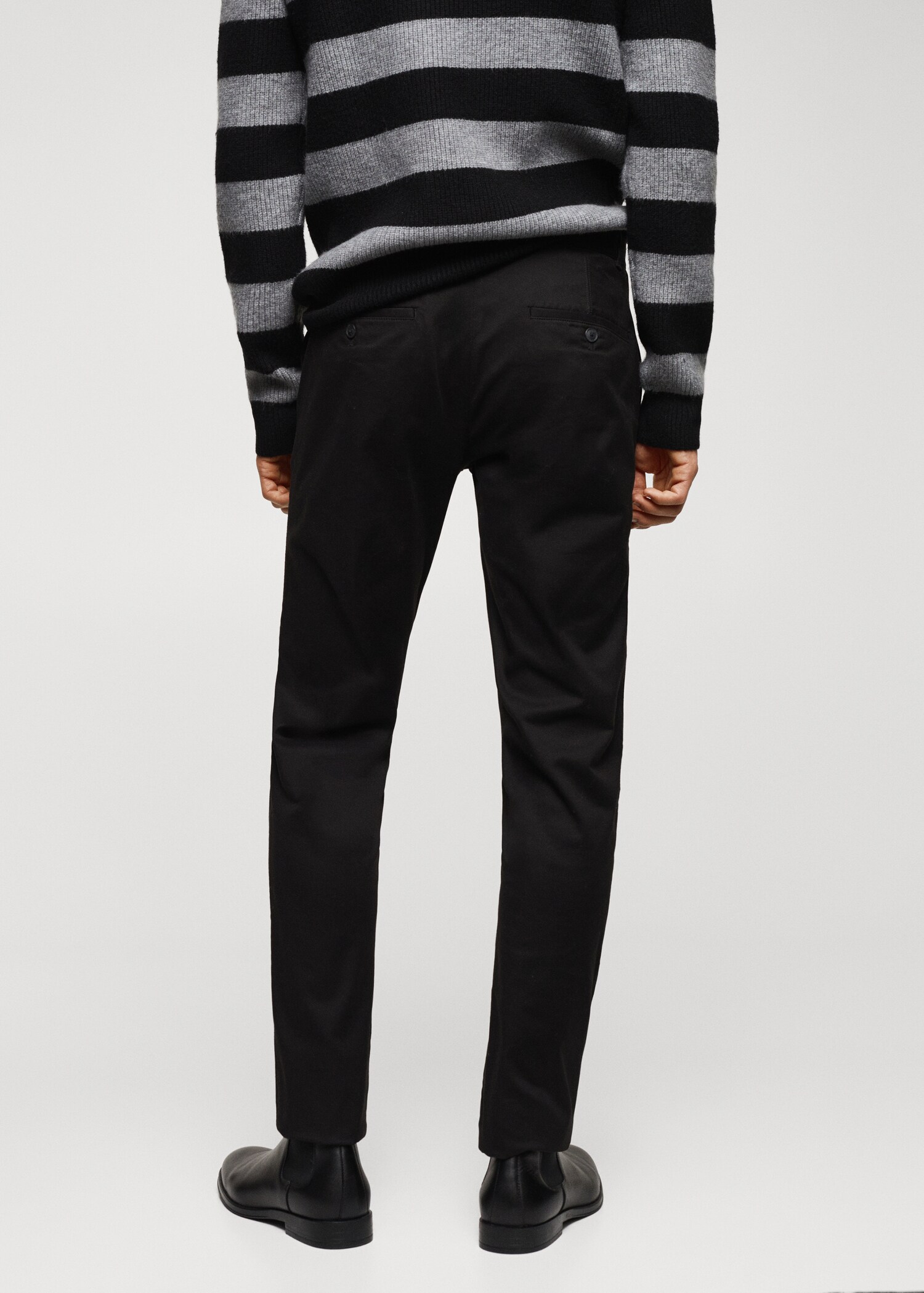 Pantalón chino slim fit sarga - Reverso del artículo