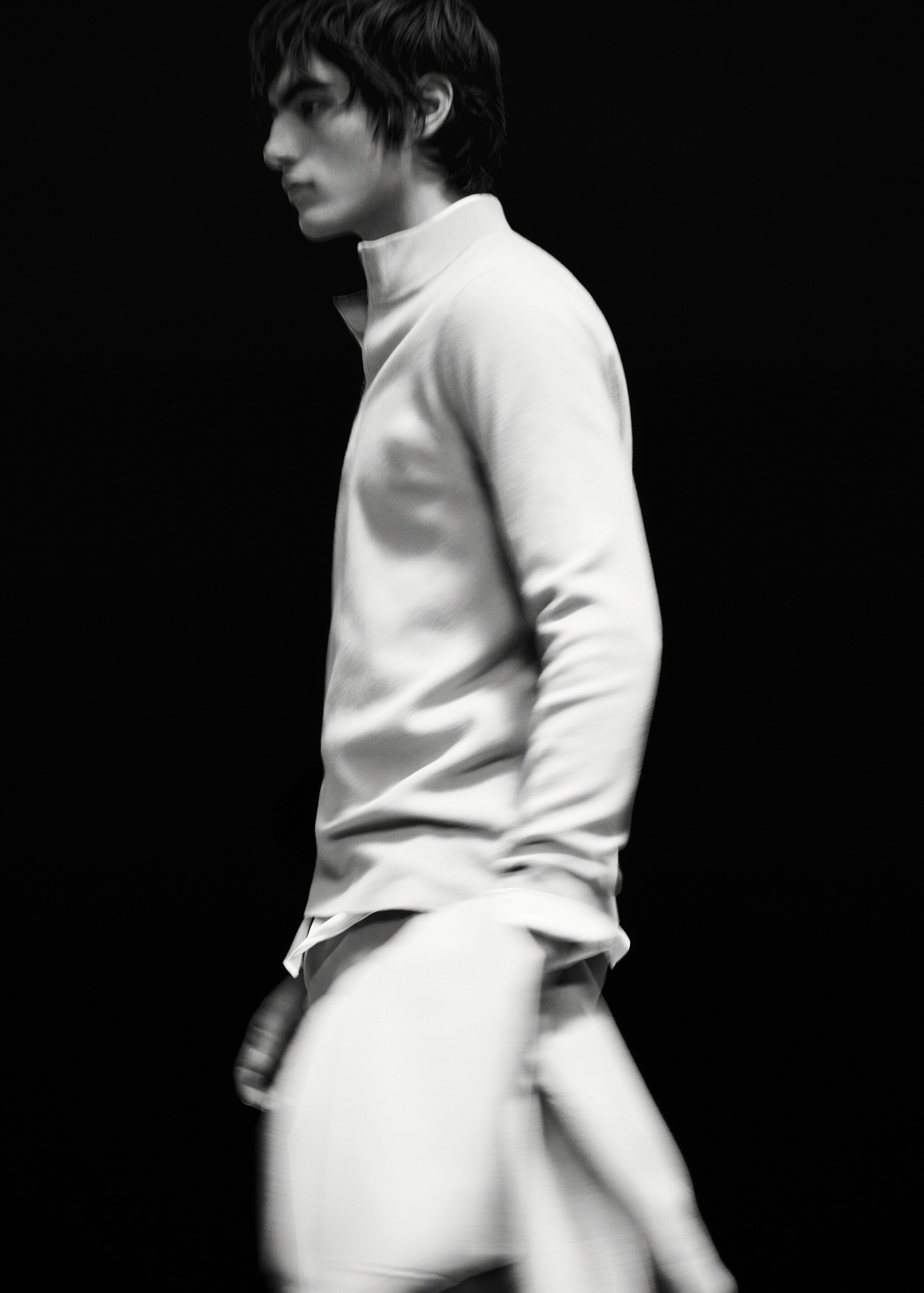 100% merino wool long- sleeved polo shirt - Details of the article 5