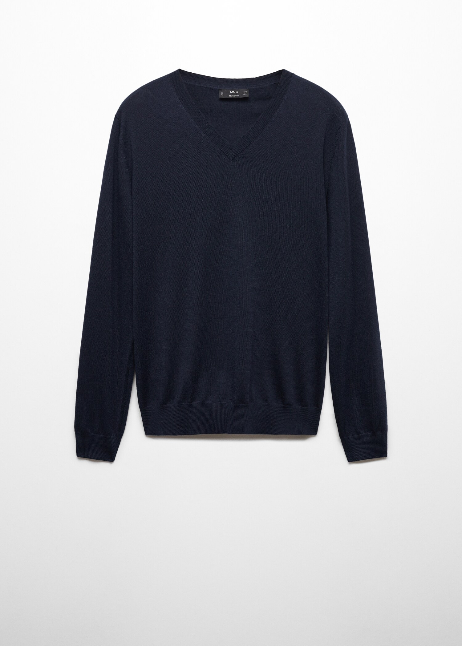 Pull-over 100 % laine mérinos col V - Article sans modèle