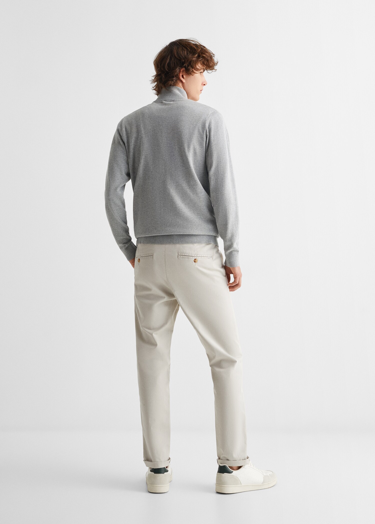 Cotton chinos - Reverse of the article