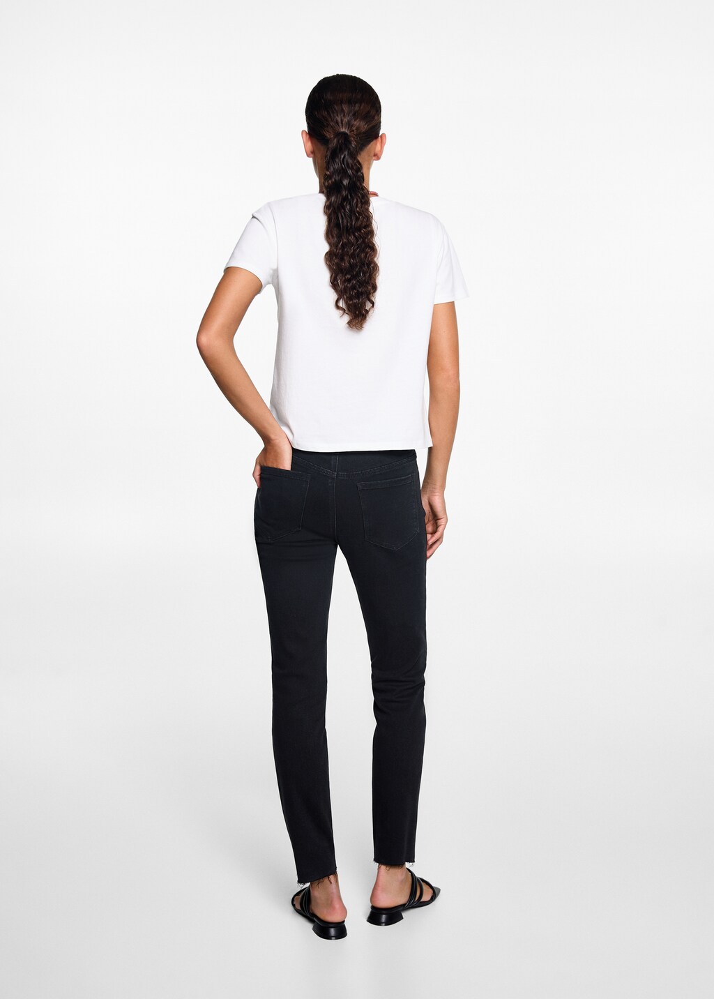 MANGO TEEN Jeans skinny negro EECH Chica