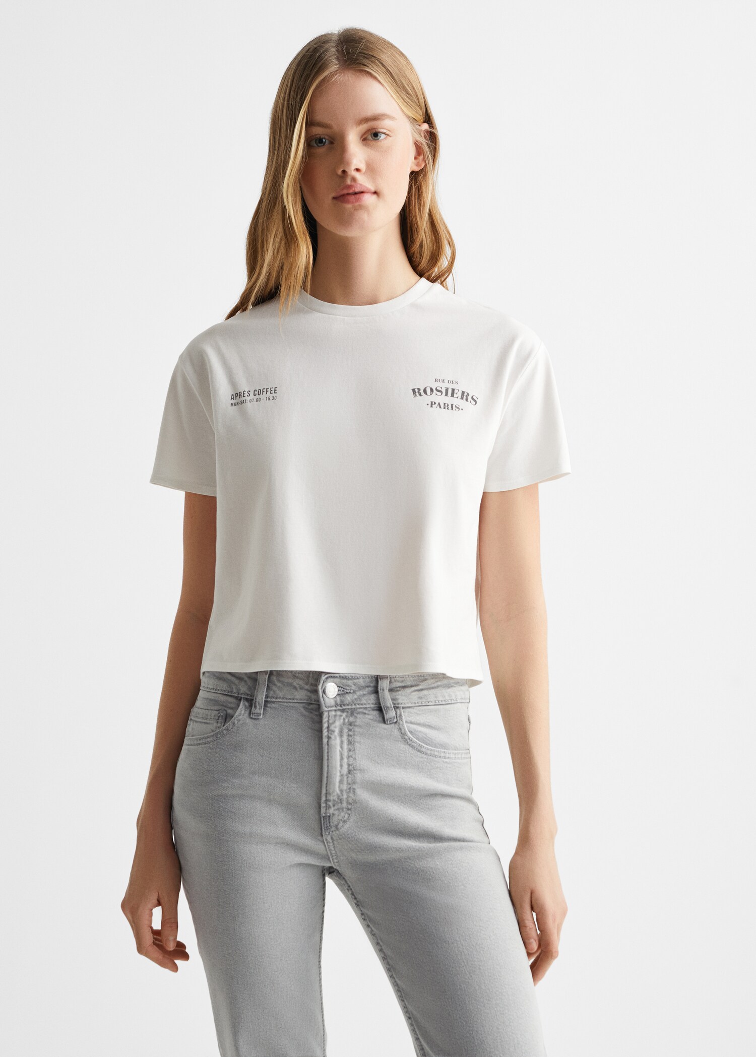 Jean flare crop - Plan moyen