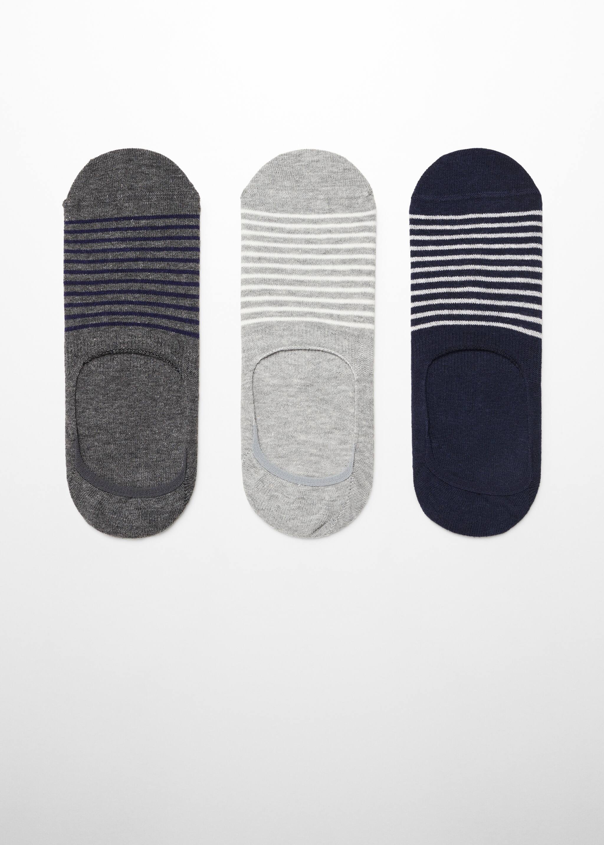 3-pack of striped design socks - Article without model