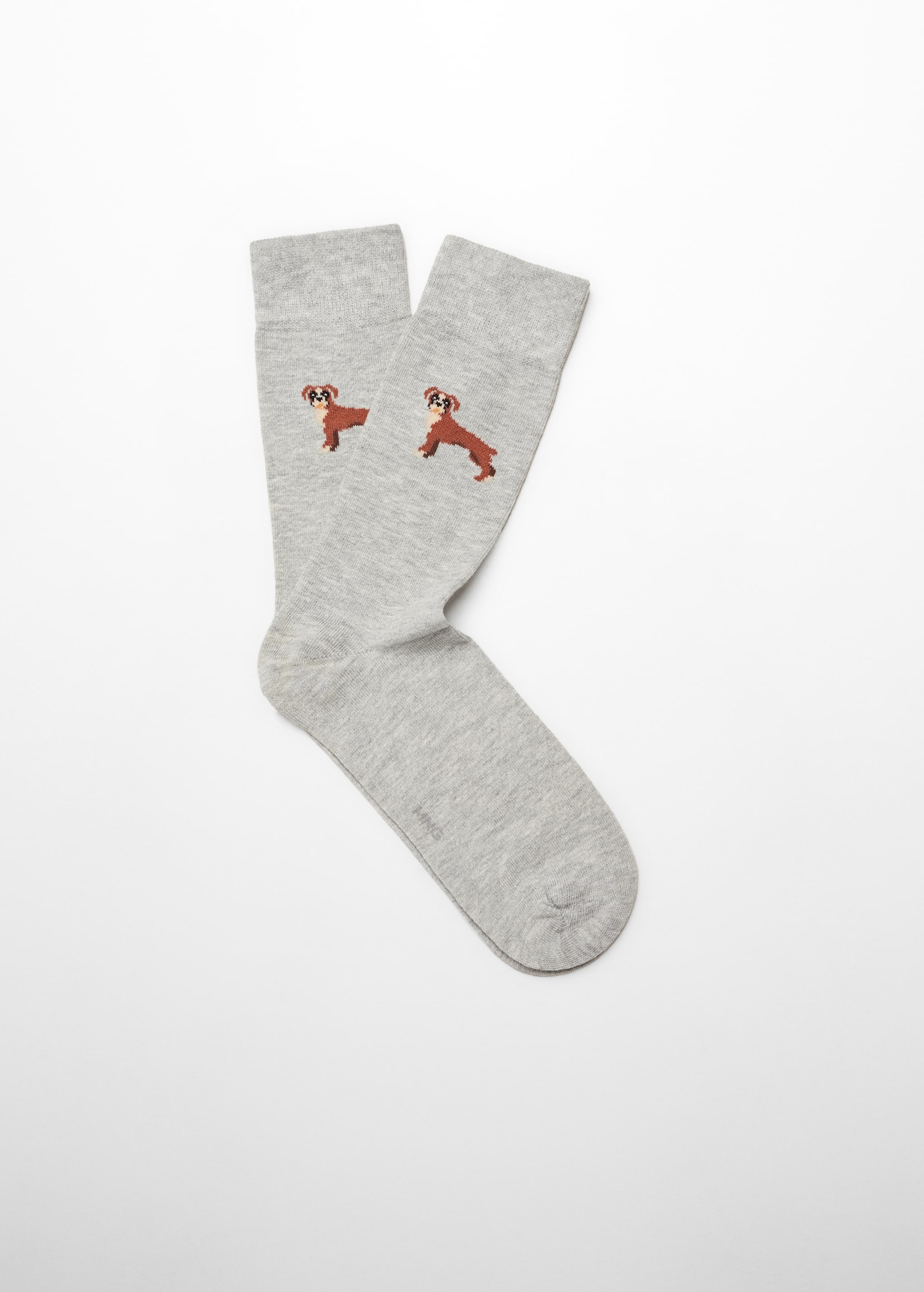 Animal embroidered cotton socks - Article without model