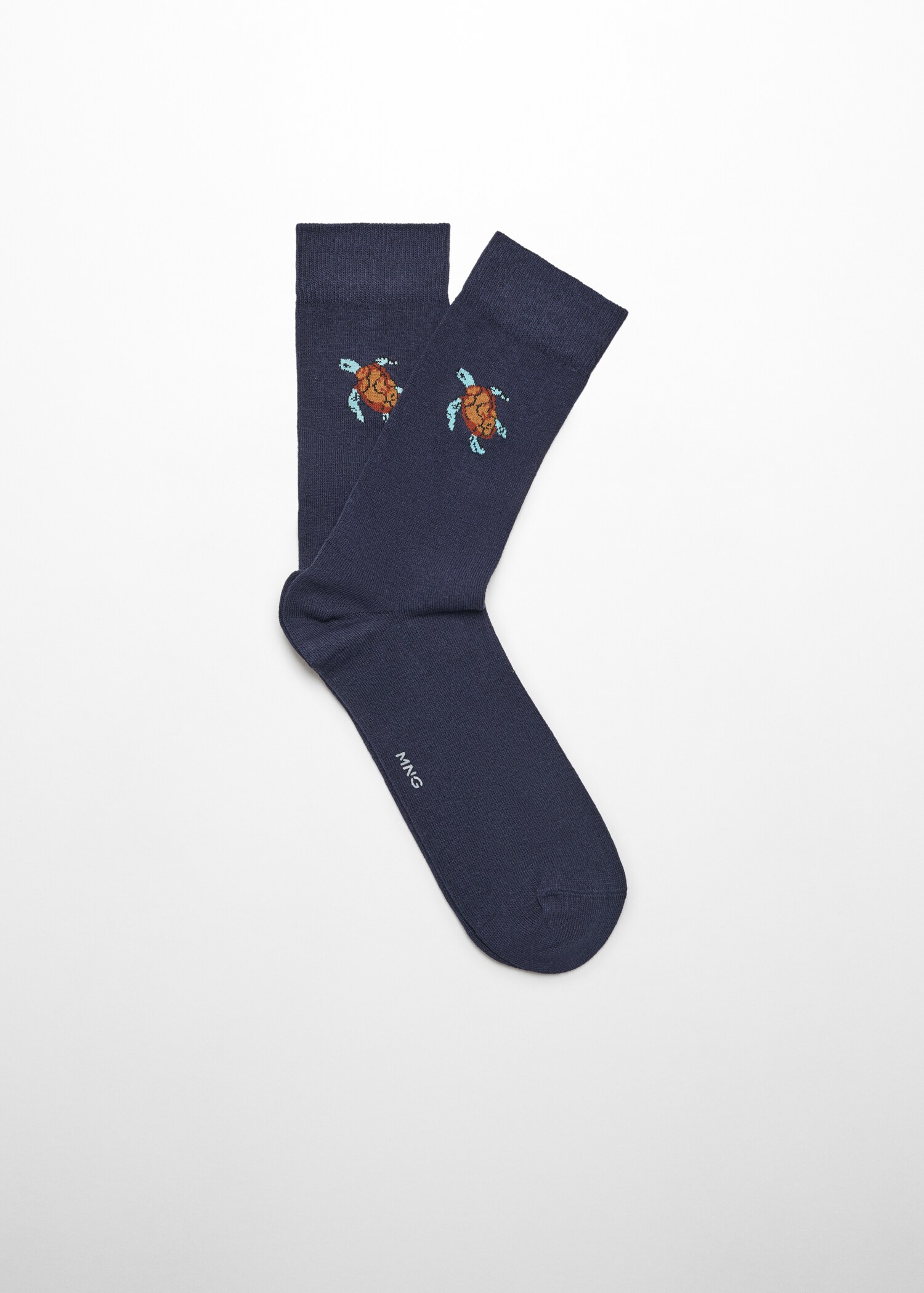 Animal embroidered cotton socks - Article without model