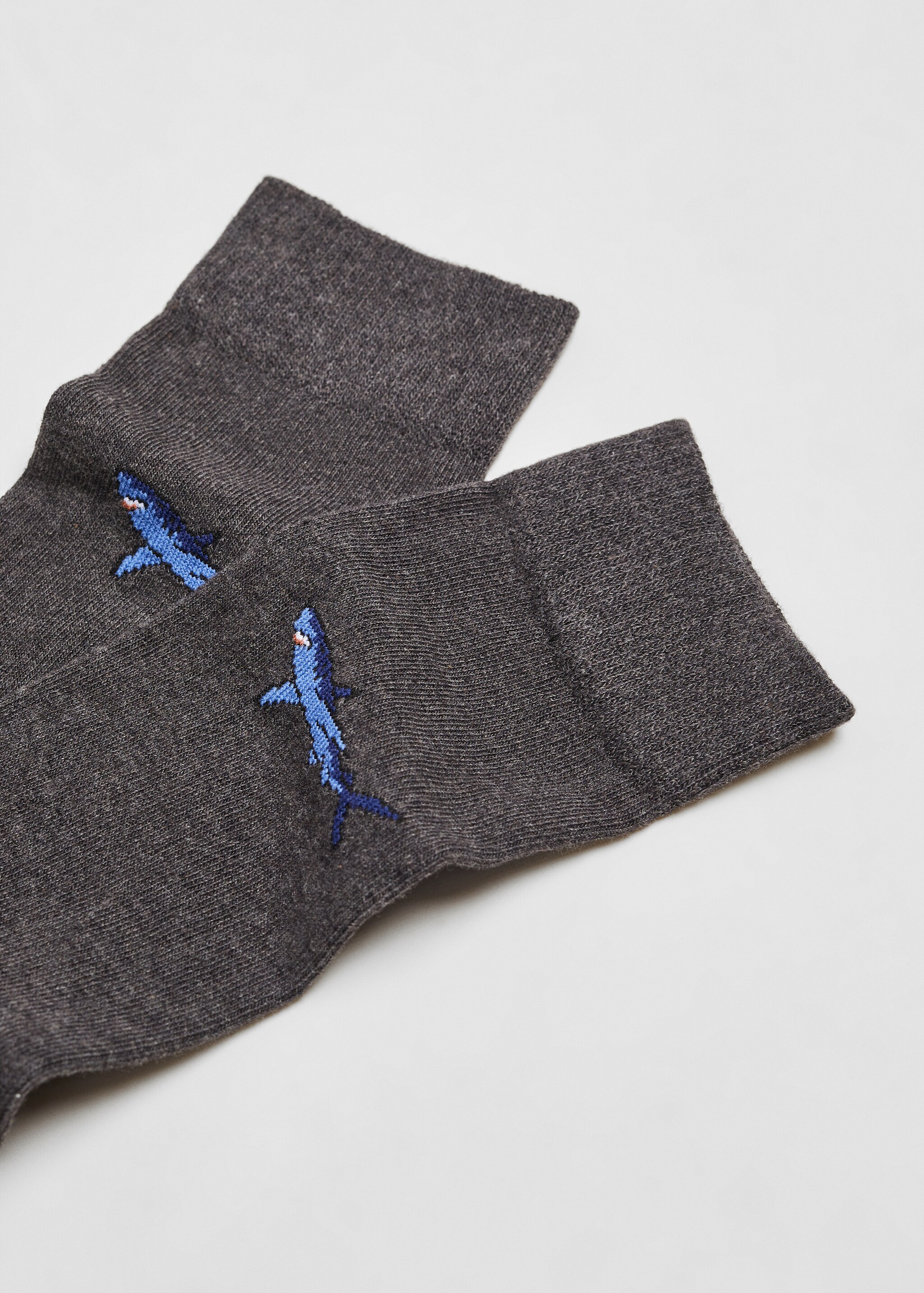 Animal embroidered cotton socks - Details of the article 8