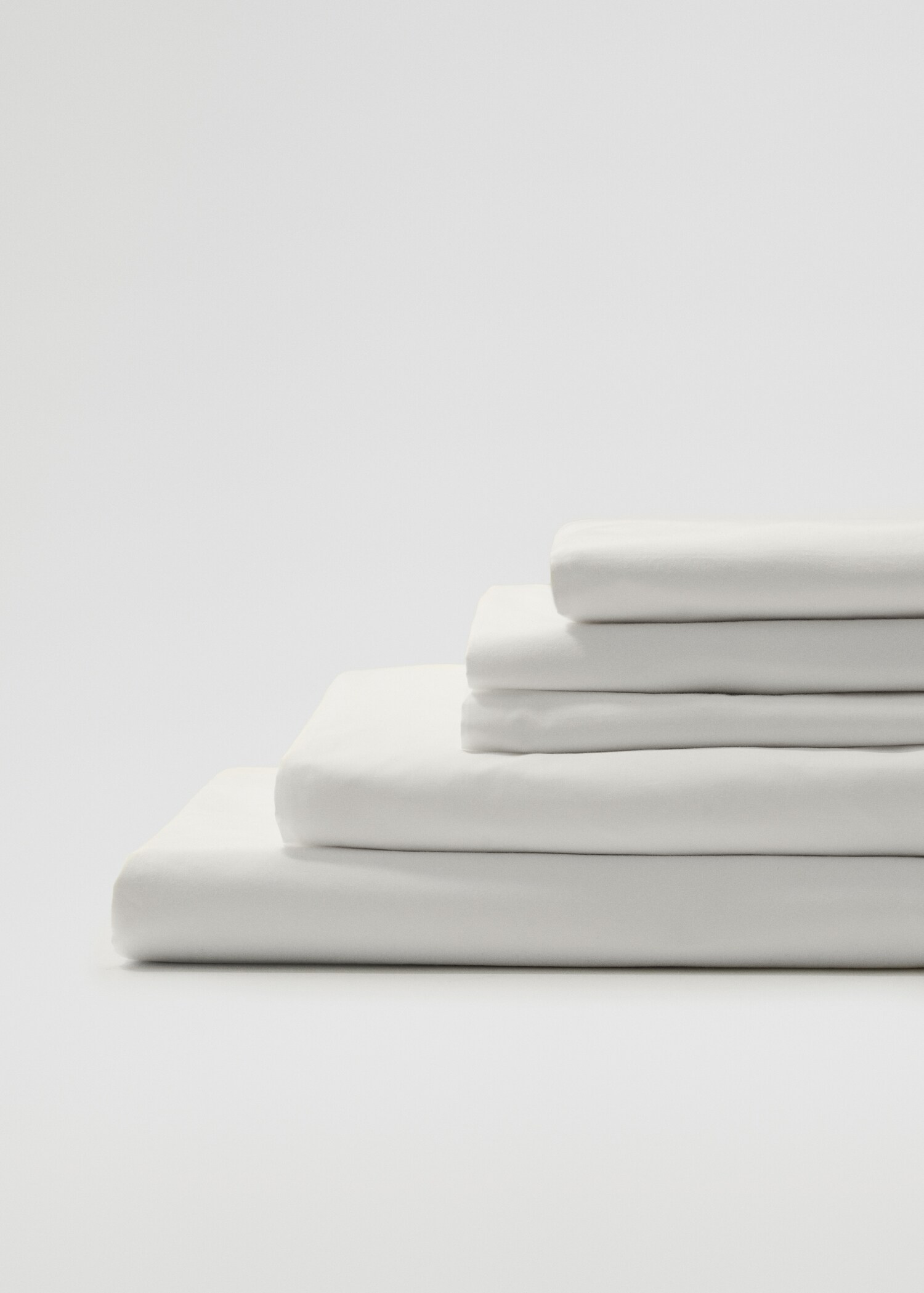 Spannbettlaken aus Baumwoll-Perkal (300 Fäden) für 180 cm Bett - Detail des Artikels 3