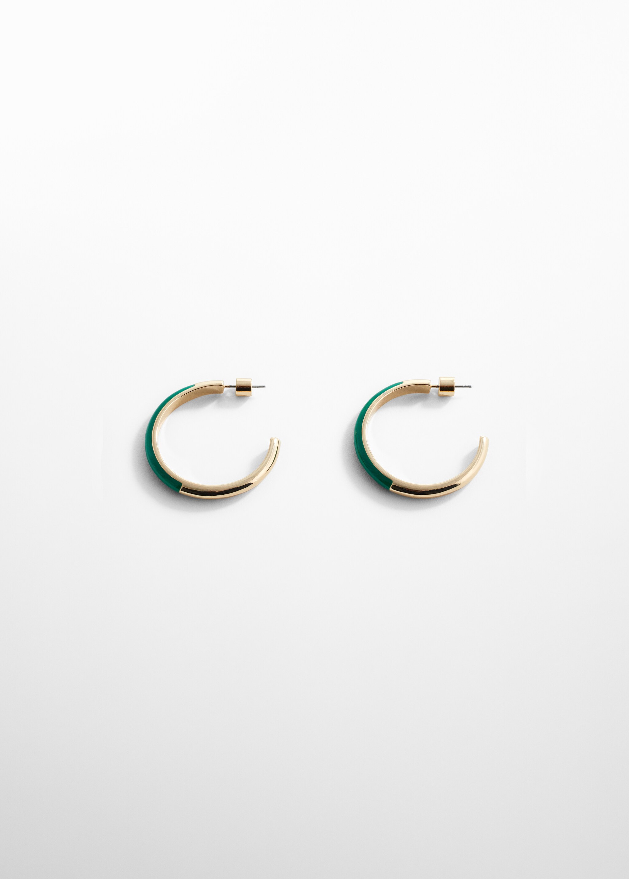 Two-tone hoop earrings - Article without model