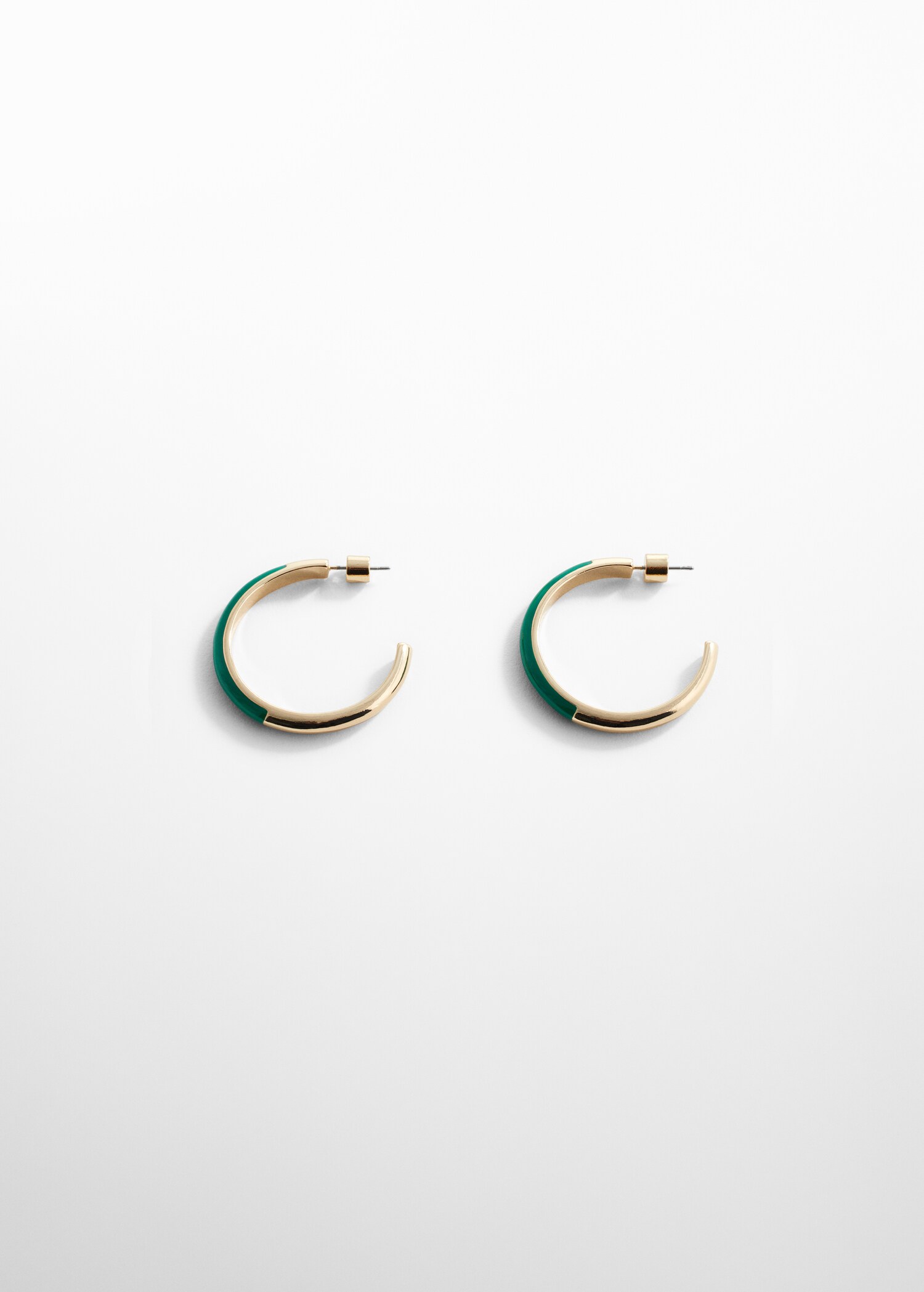 Two-tone hoop earrings - Article without model