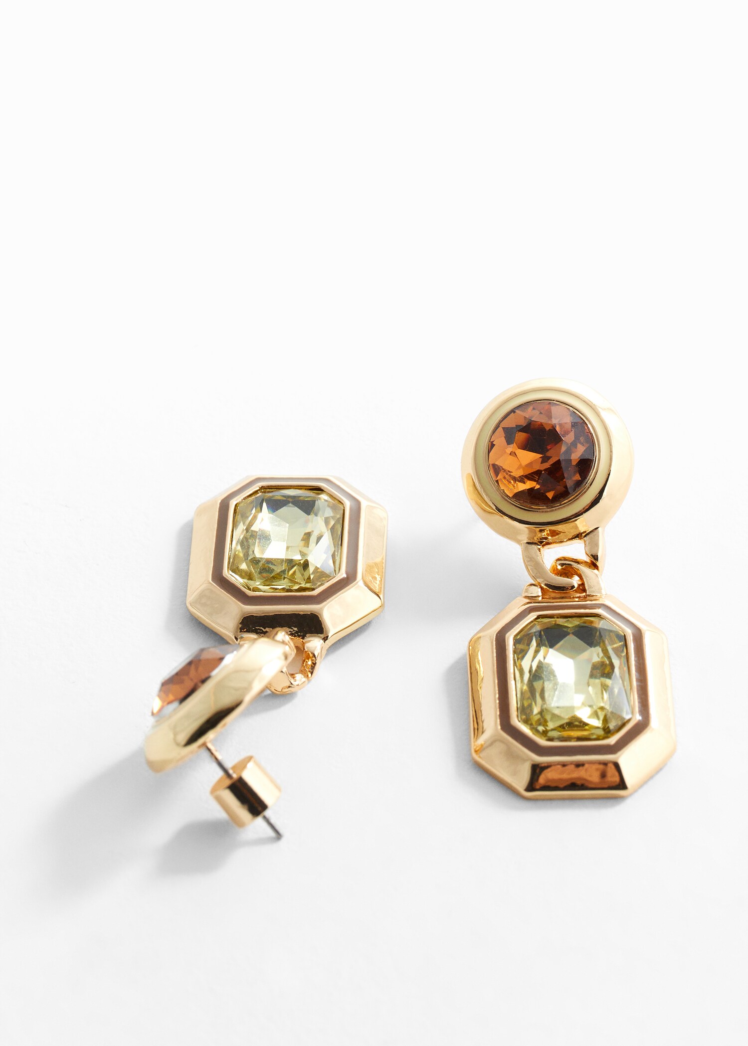 Boucles d’oreilles cristaux à facettes - Détail de l'article 1