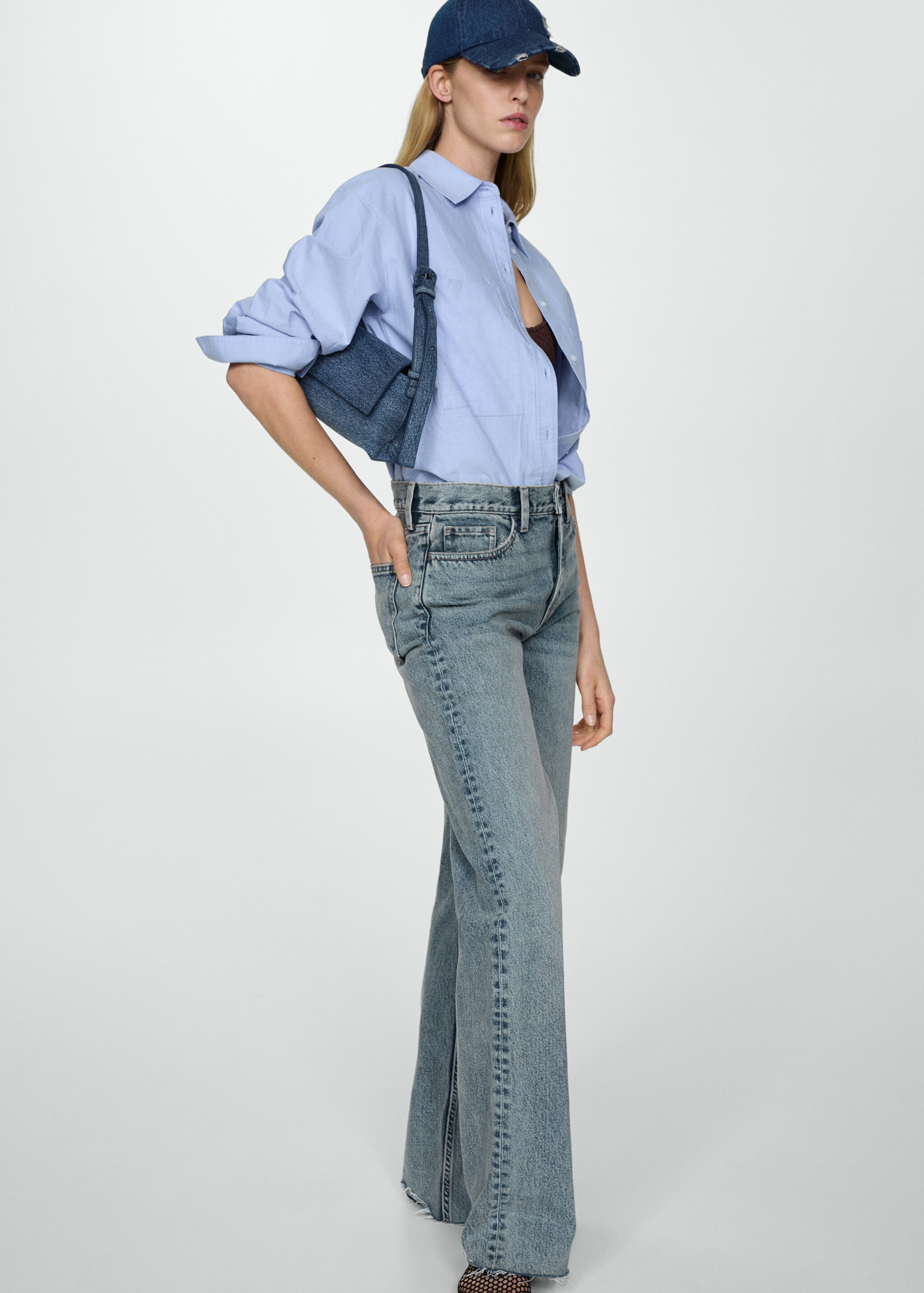 High-waist wideleg jeans - Details of the article 2