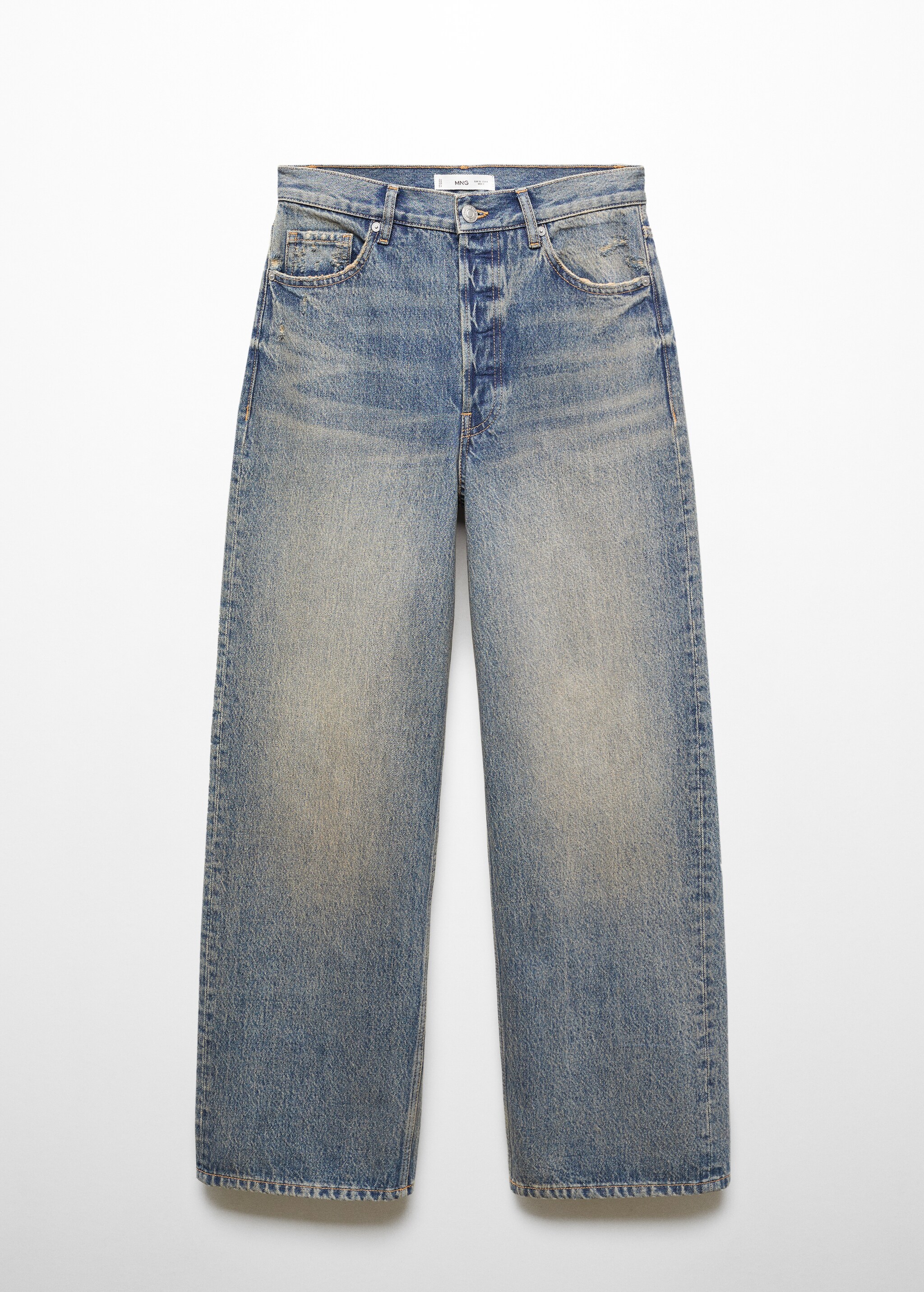 Orta bel wideleg jean pantolon - Modelsiz ürün