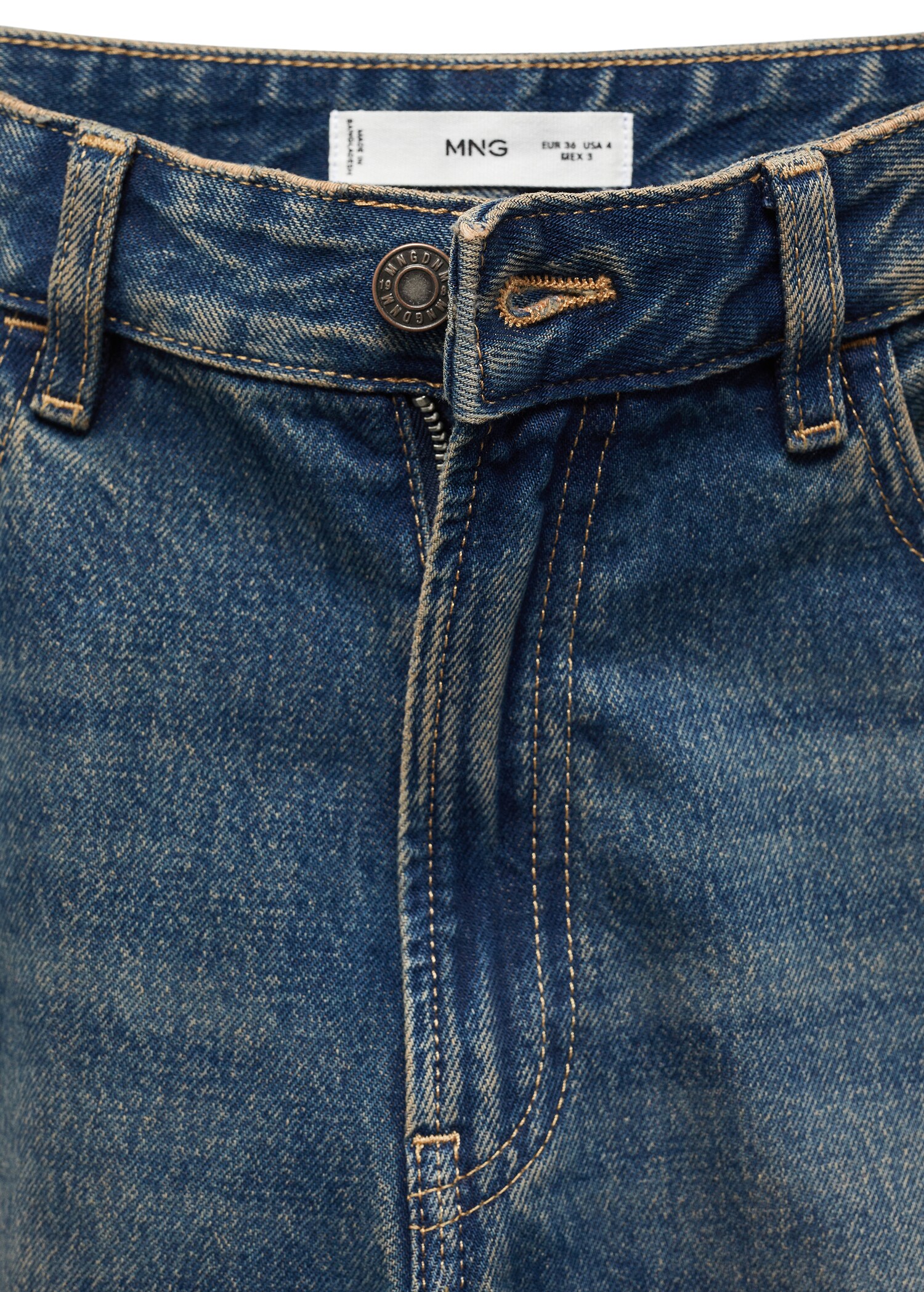 Mid-rise straight jeans - Details of the article 8