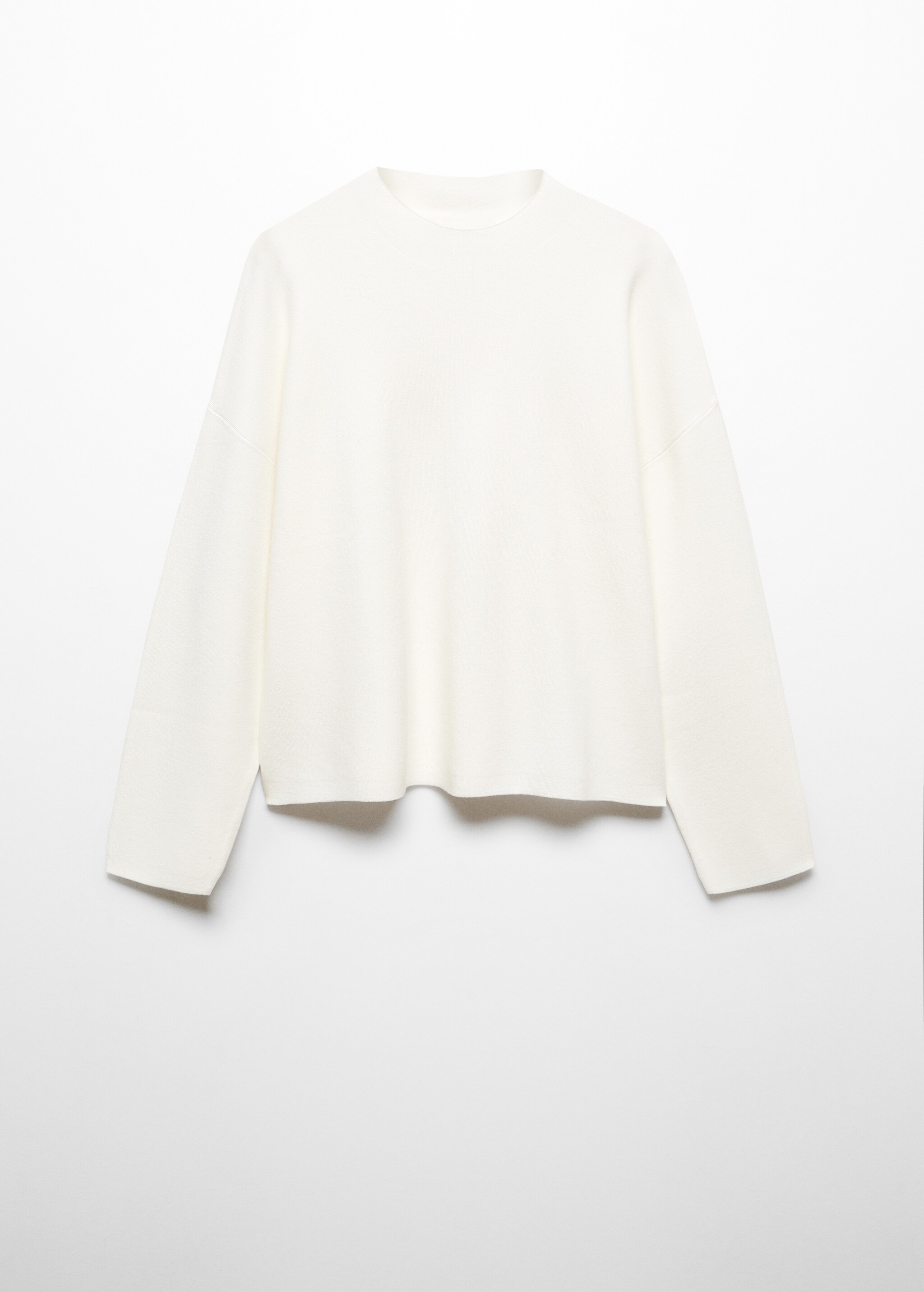 Úpletový svetr s výstřihem perkins - Zboží bez modelu