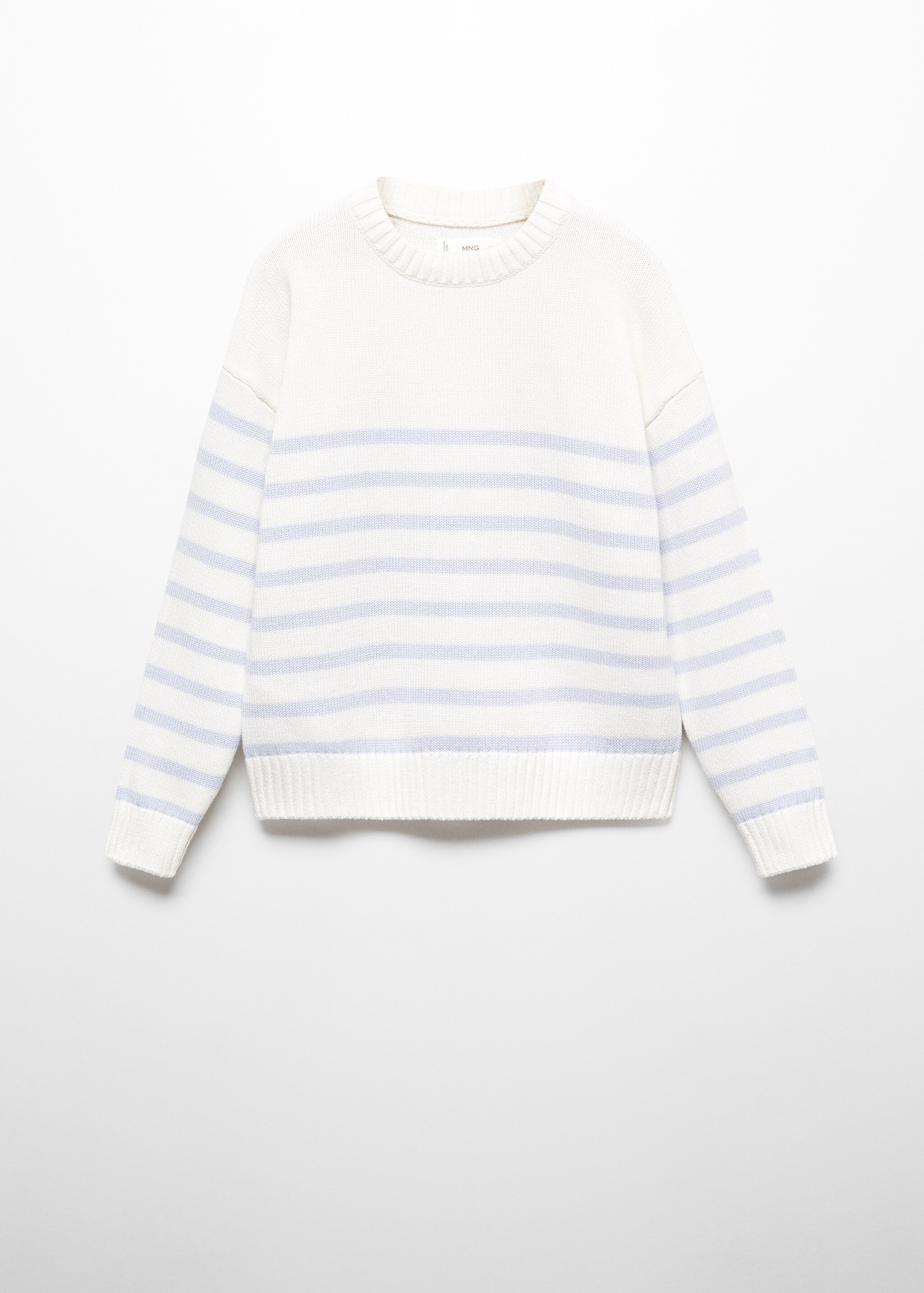 Striped cotton-blend sweater - Article without model