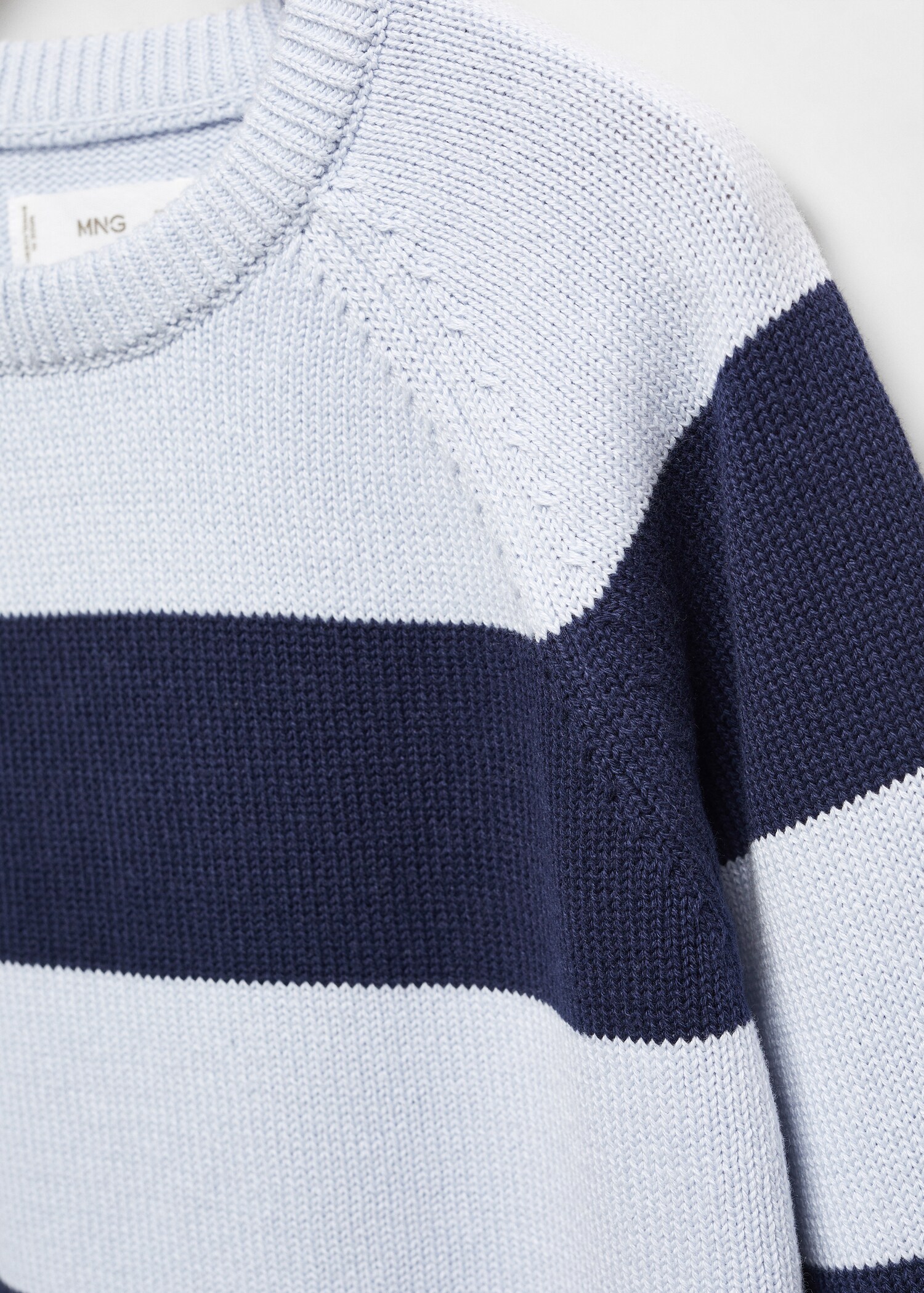 Striped cotton-blend sweater - Details of the article 8