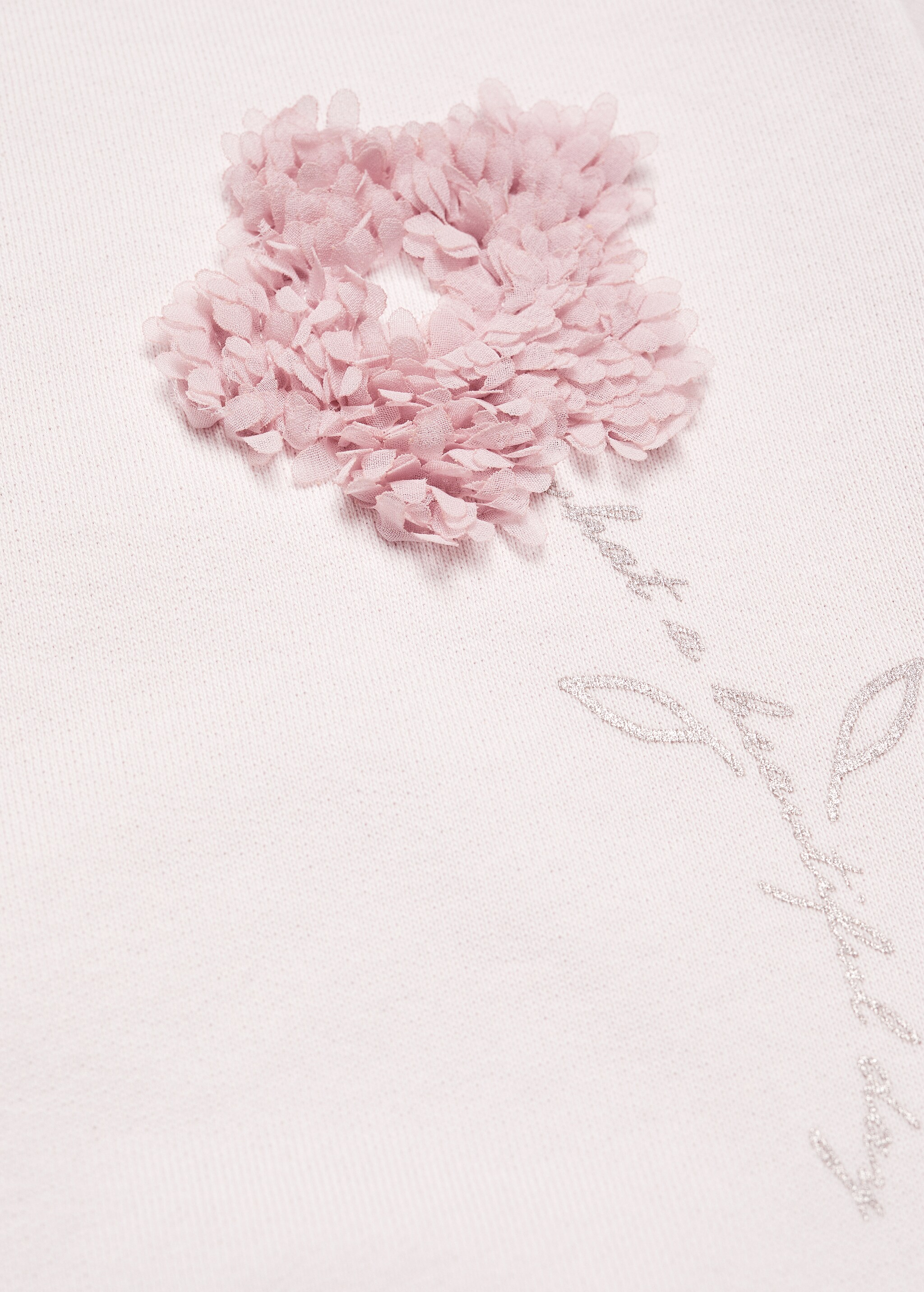 Свитшот с рельефным цветком - Деталь изделия 8