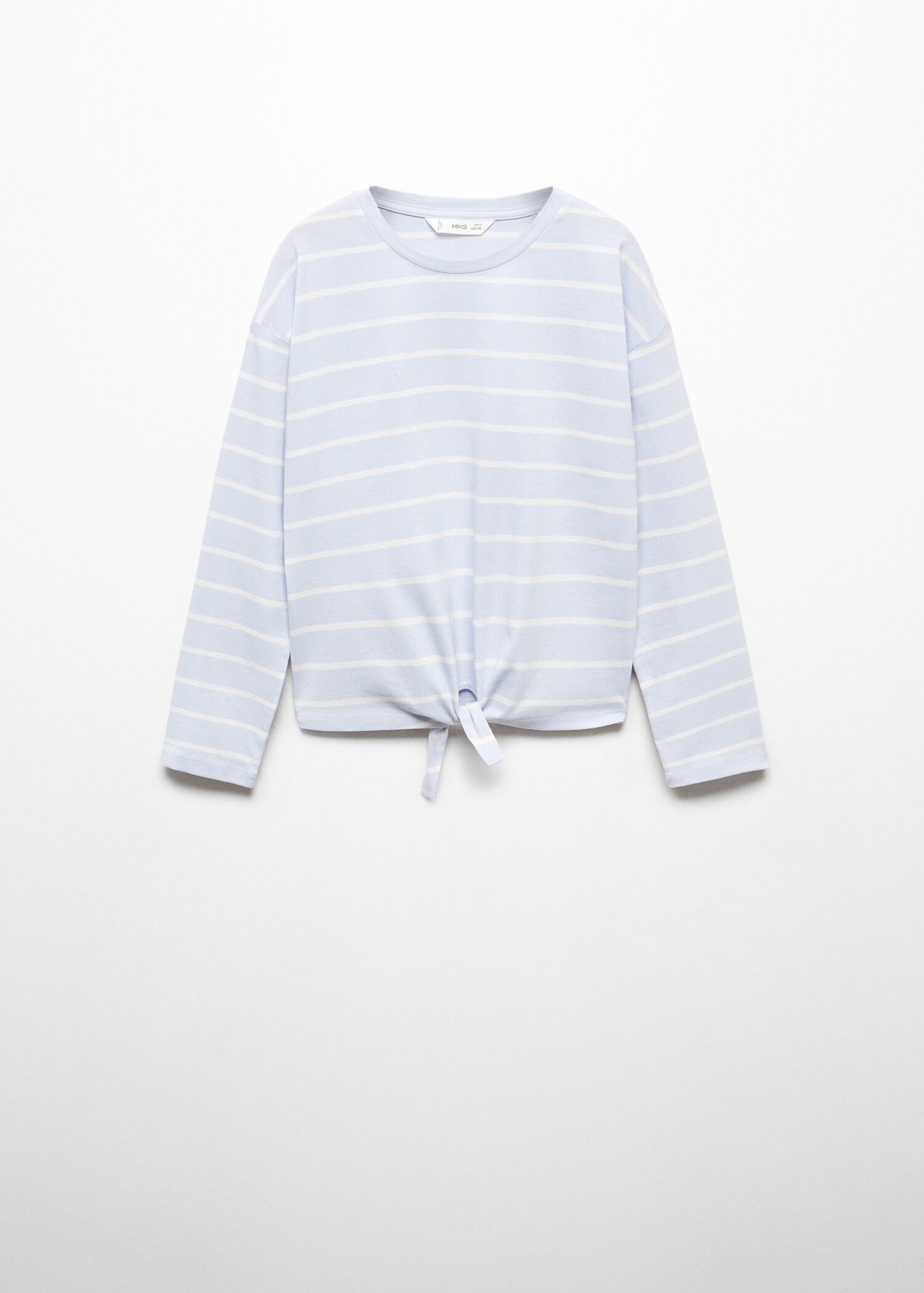 Randig t-shirt med knut - Artikel utan modell