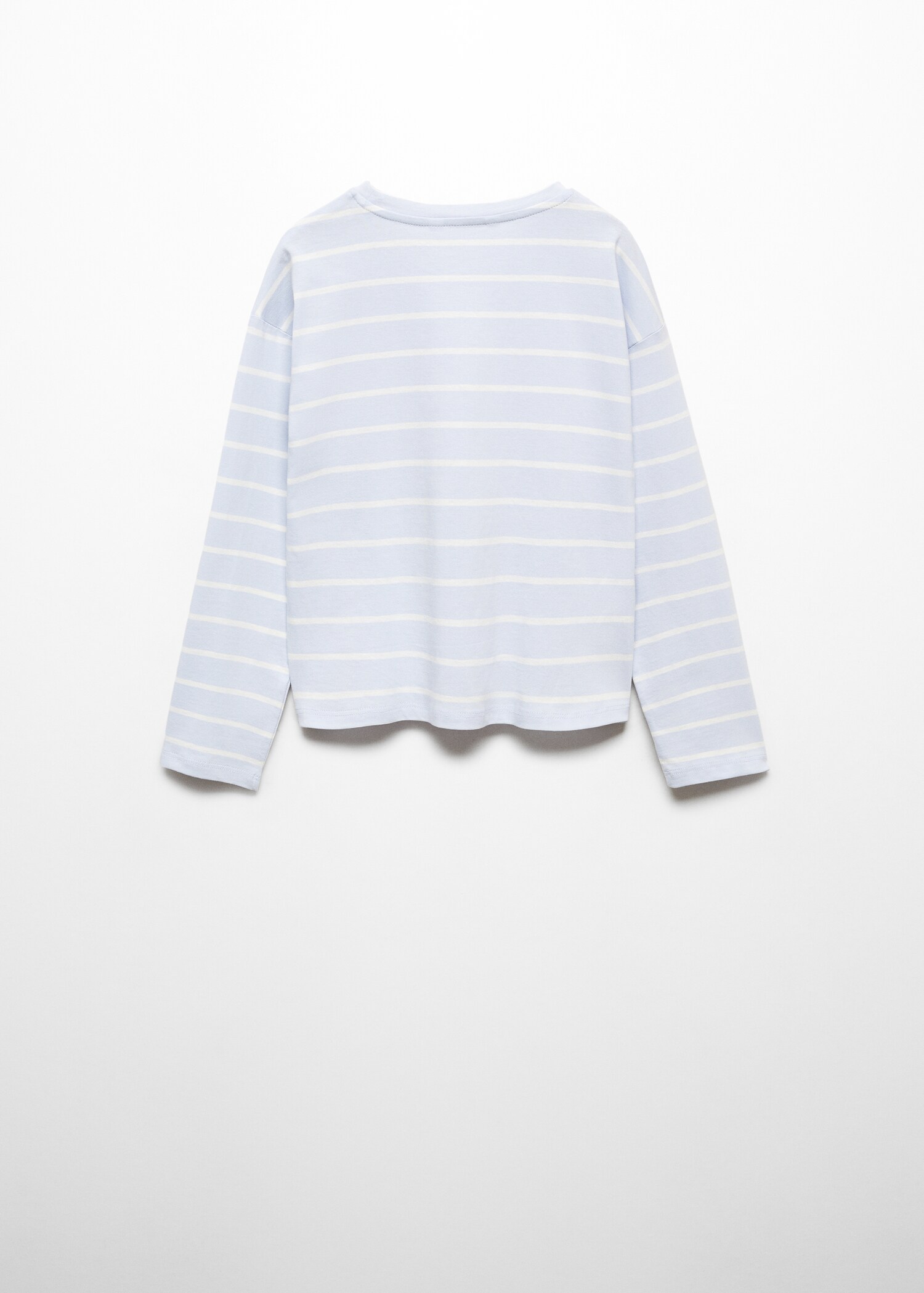 Randig t-shirt med knut - Artikelns baksida