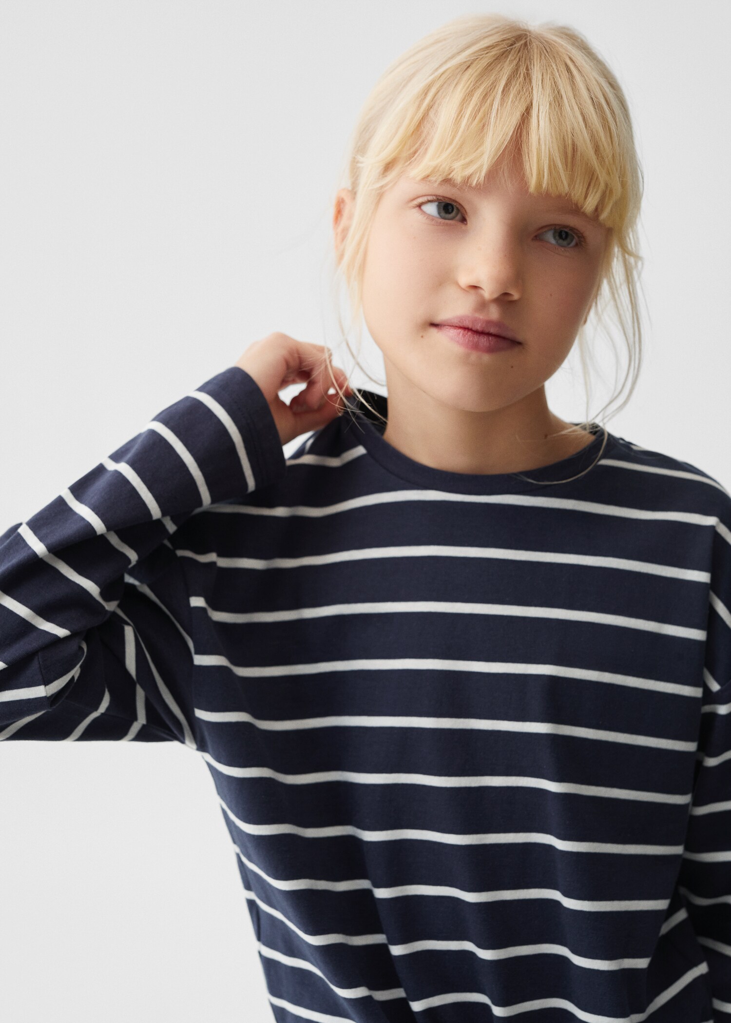 Randig t-shirt med knut - Detaljer om artikeln 1