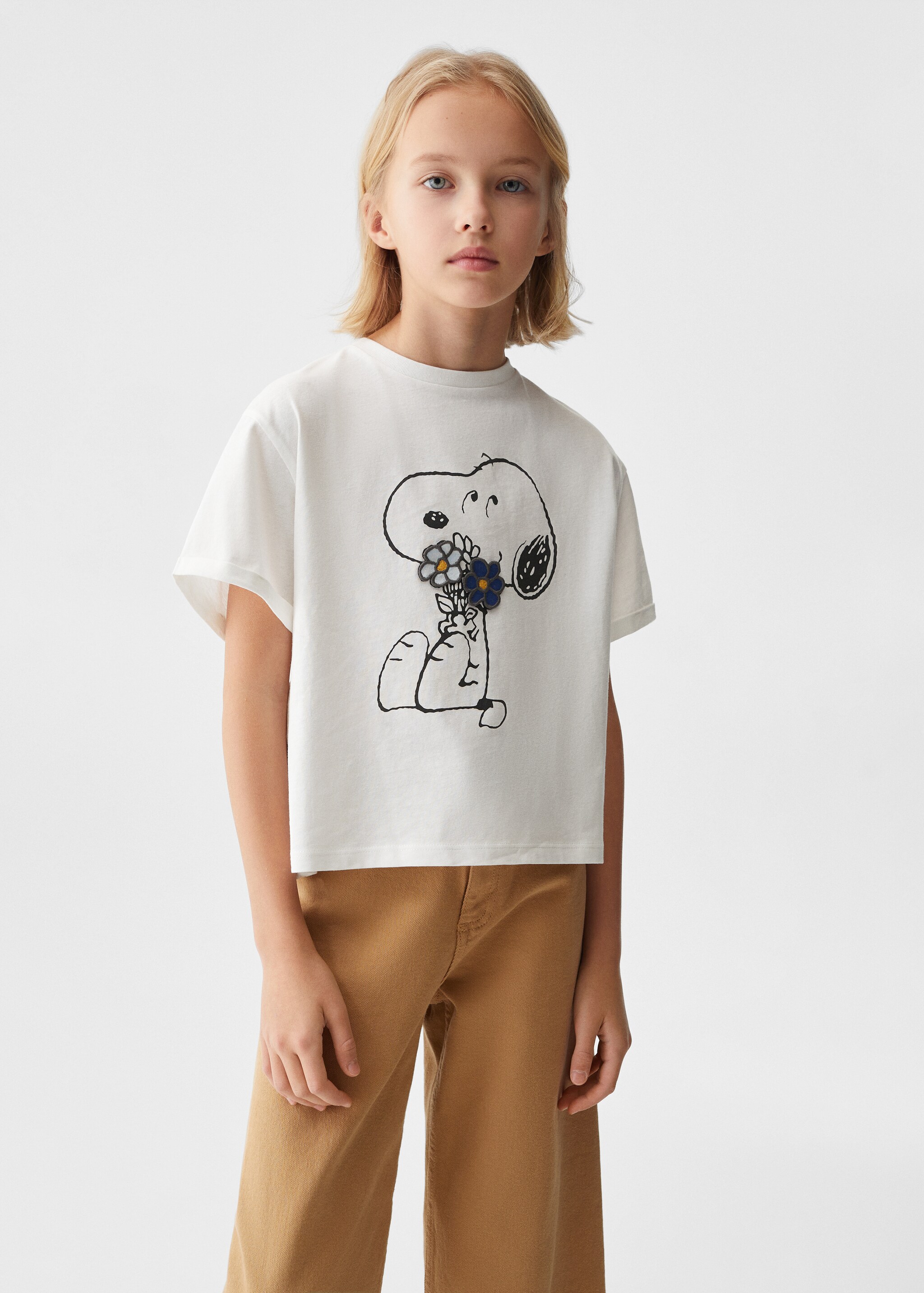 Snoopy printed t-shirt - Medium plane