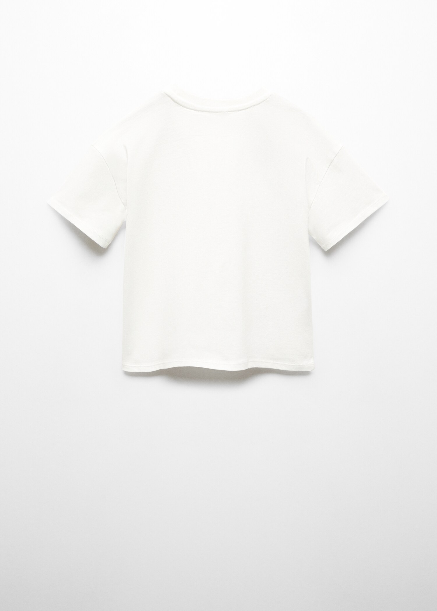 Embroidered flowers T-shirt - Reverse of the article
