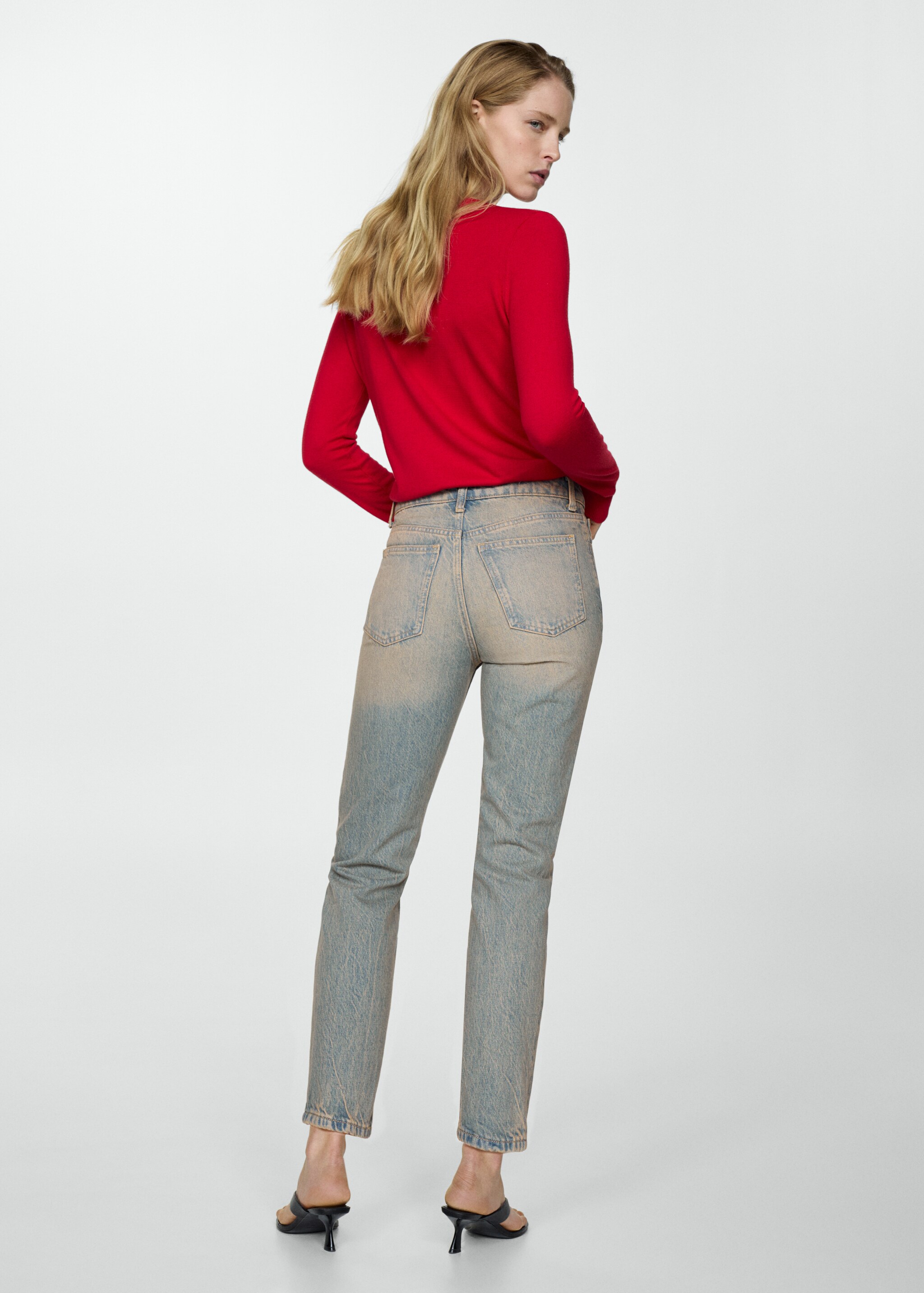 Mom high-waist jeans - Reverse of the article