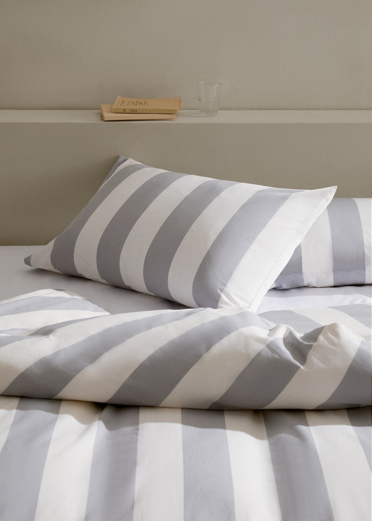 Katoenen dekbedovertrek met contrasterende strepen bed 150 cm - Detail van het artikel 7