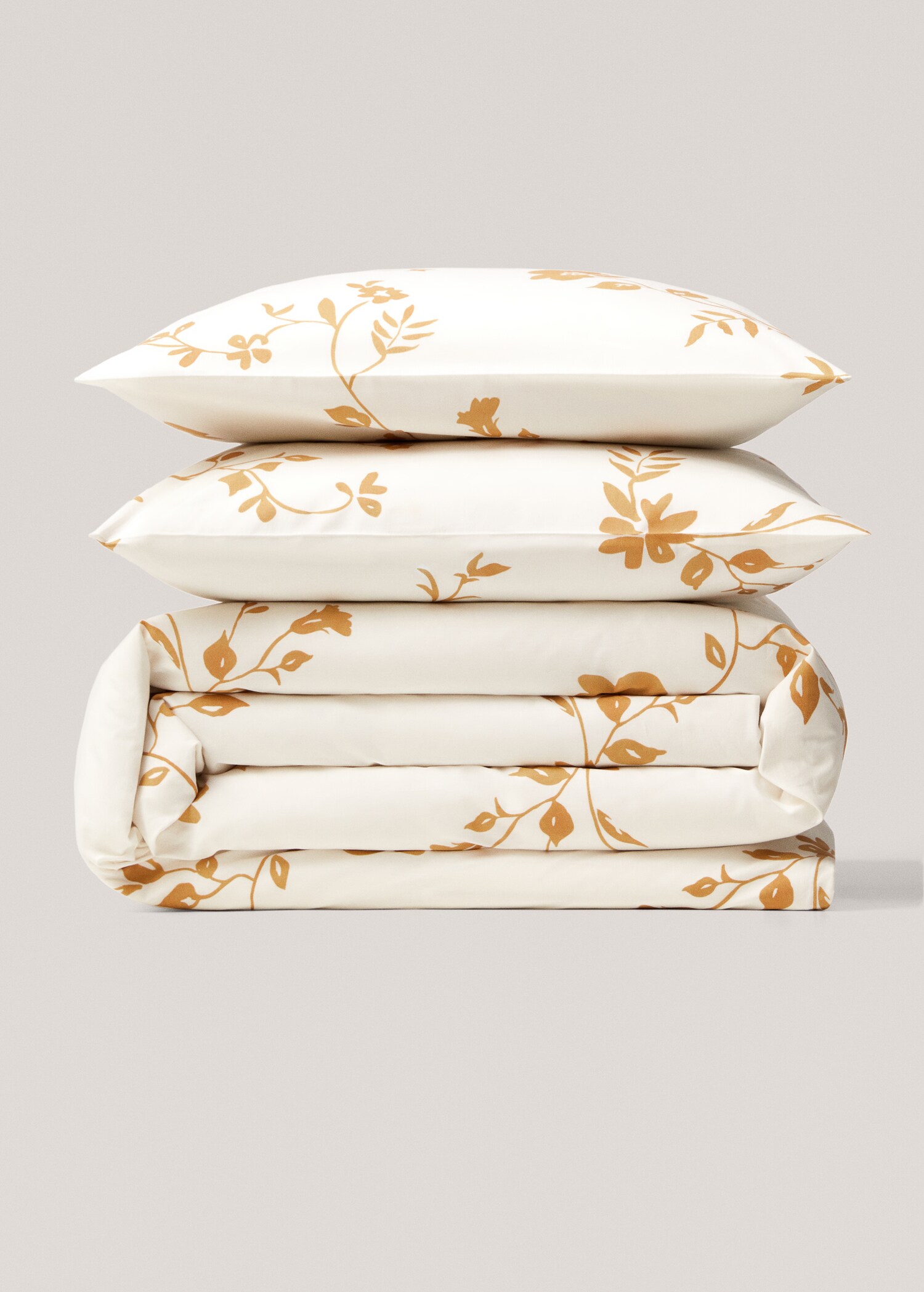 Housse de couette coton motif fleuri lit 180 cm - Article sans modèle