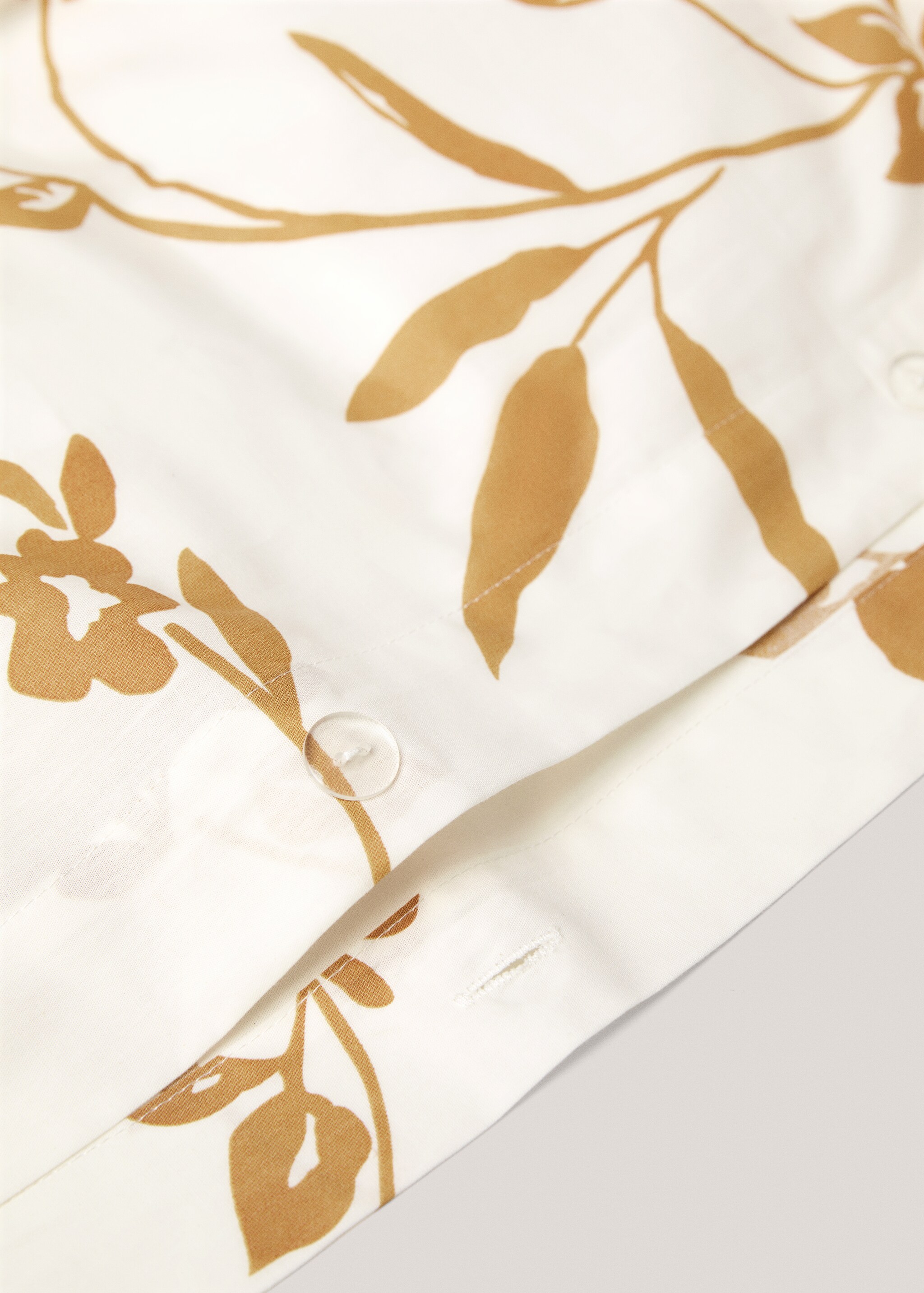Cotton duvet cover with floral design for superking bed - Details of the article 1