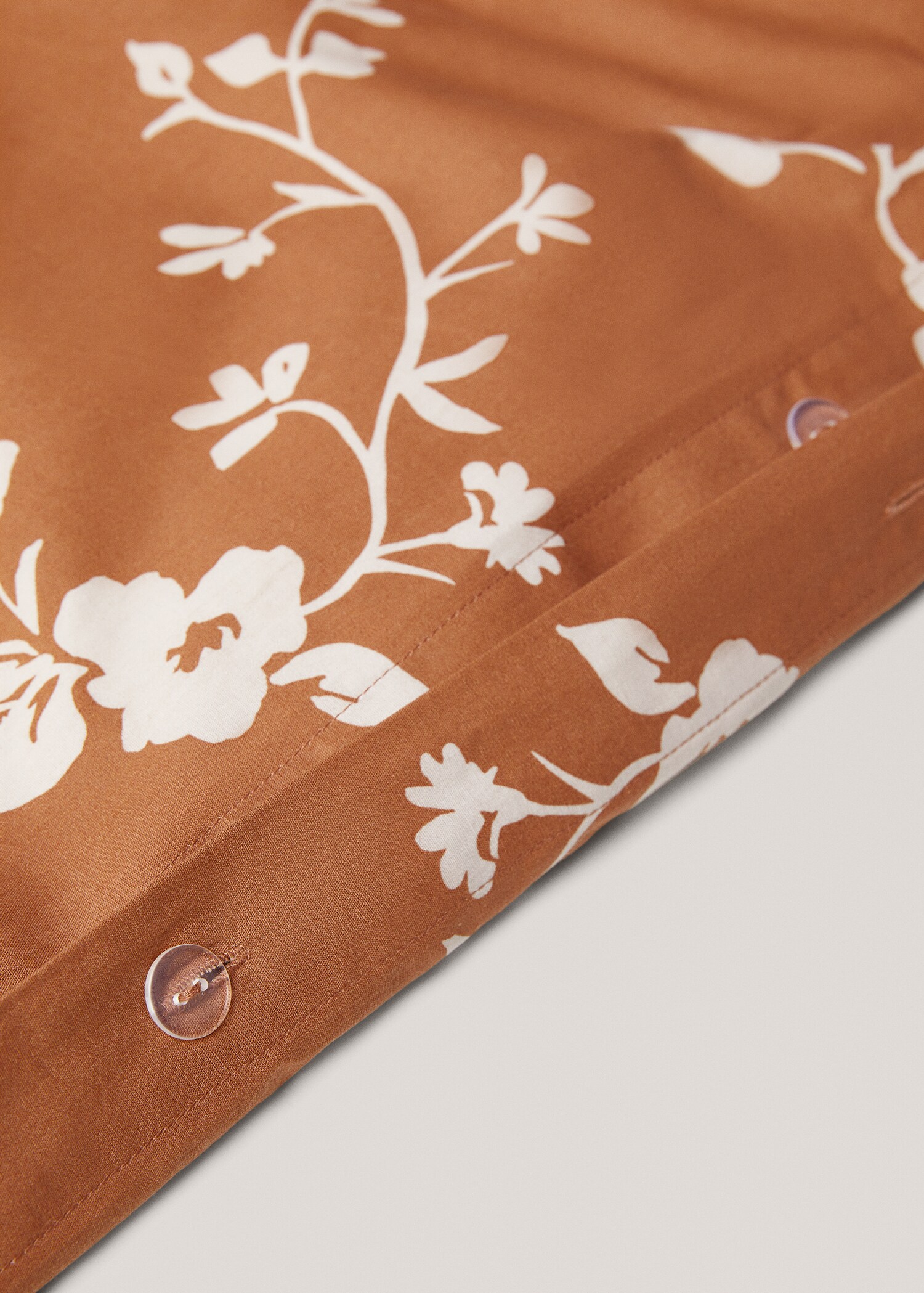 Funda nórdica flores terracota cama 135cm - Detalle del artículo 3