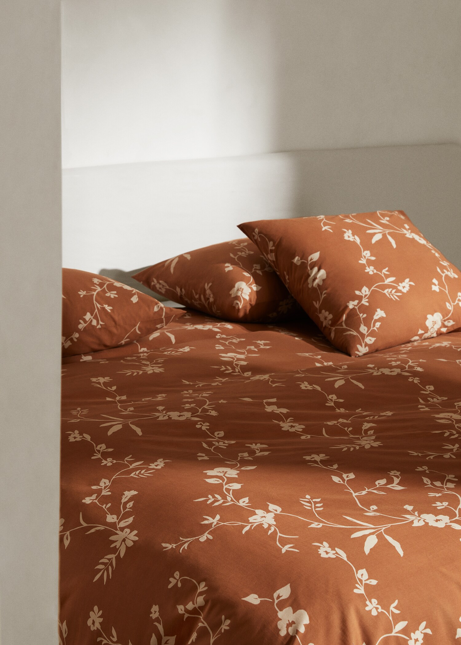 Funda nórdica flores terracota cama 135cm - Detalle del artículo 7