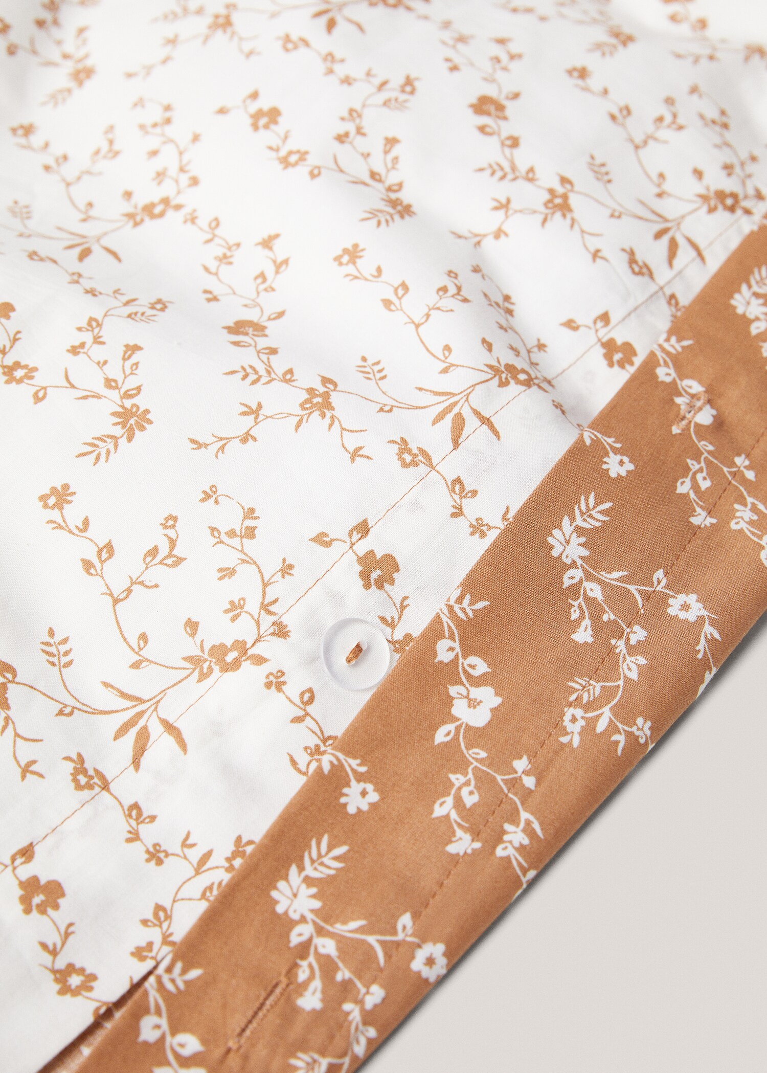 Wendbarer Bettbezug mit Blümchenmuster für 90 cm Bett - Detail des Artikels 3