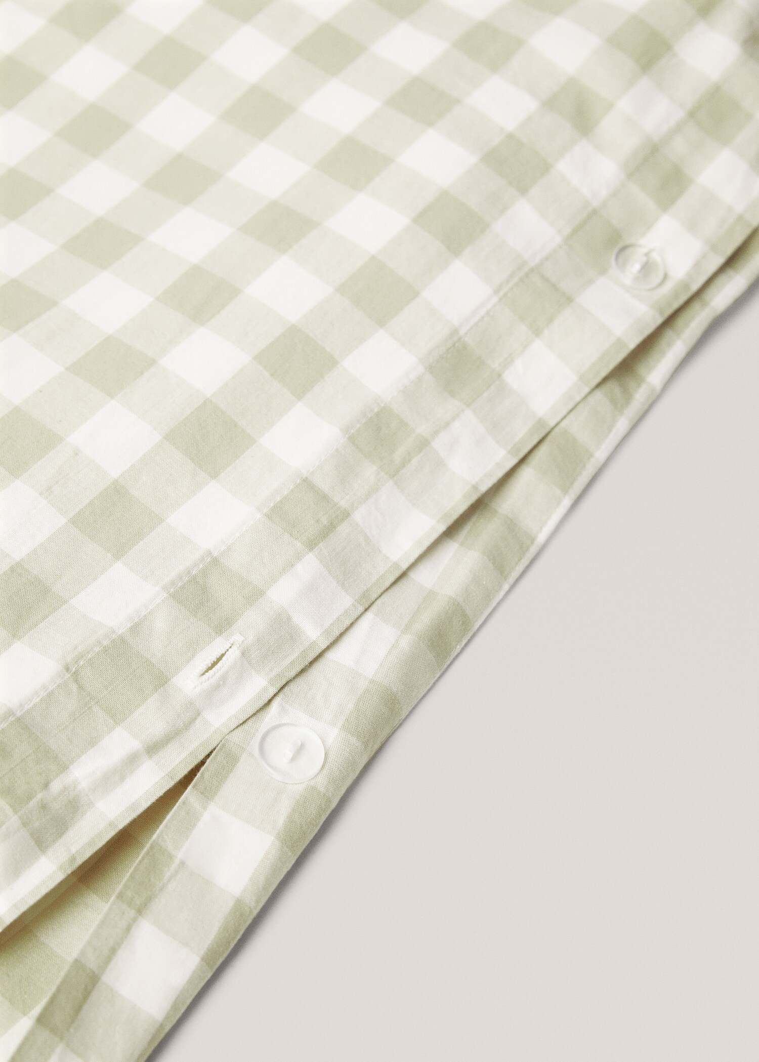 Check cotton duvet cover Single bed - Details of the article 3