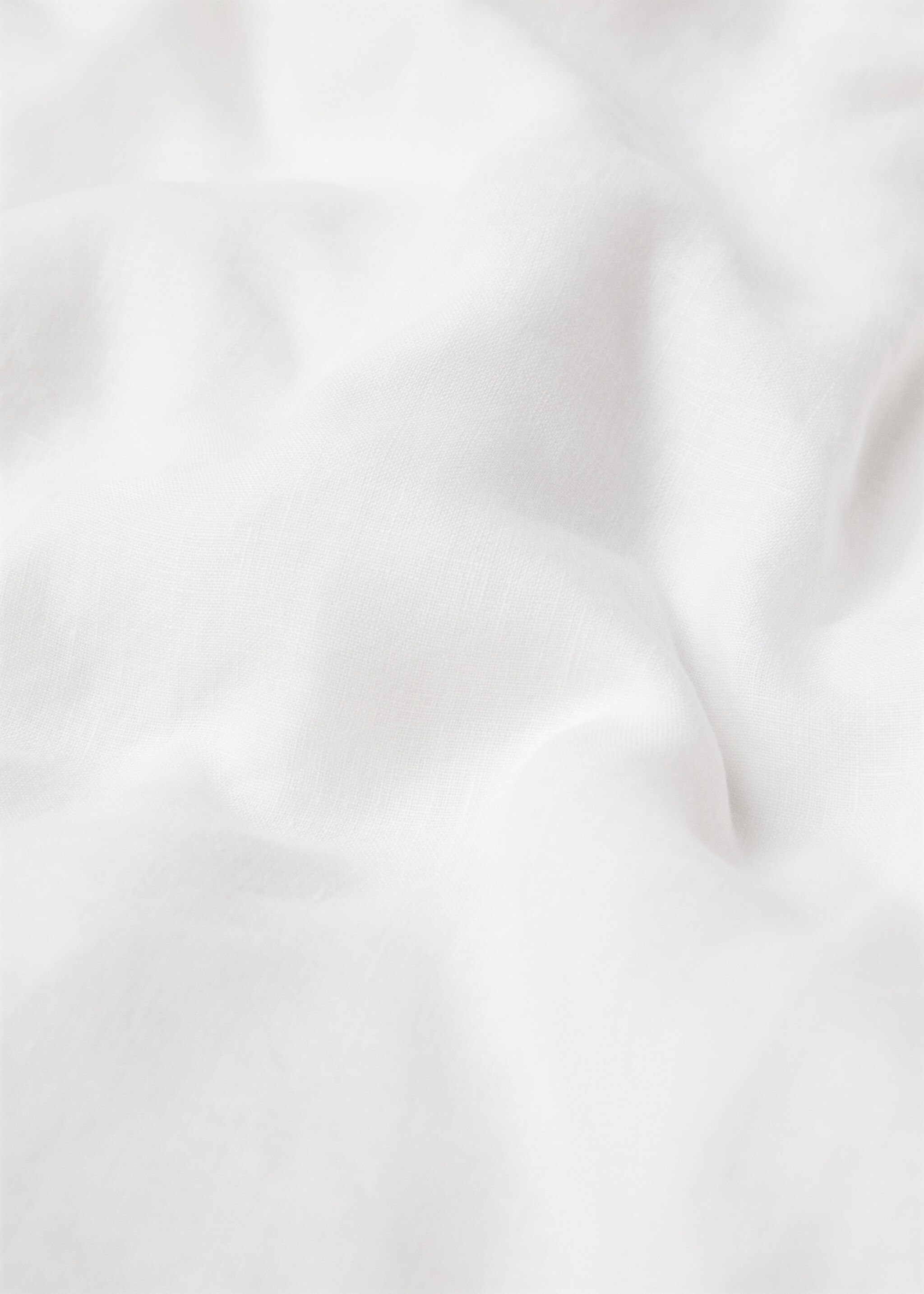 100% linen duvet cover large queen bed - Details of the article 3, White. Ref: 67004078-00.