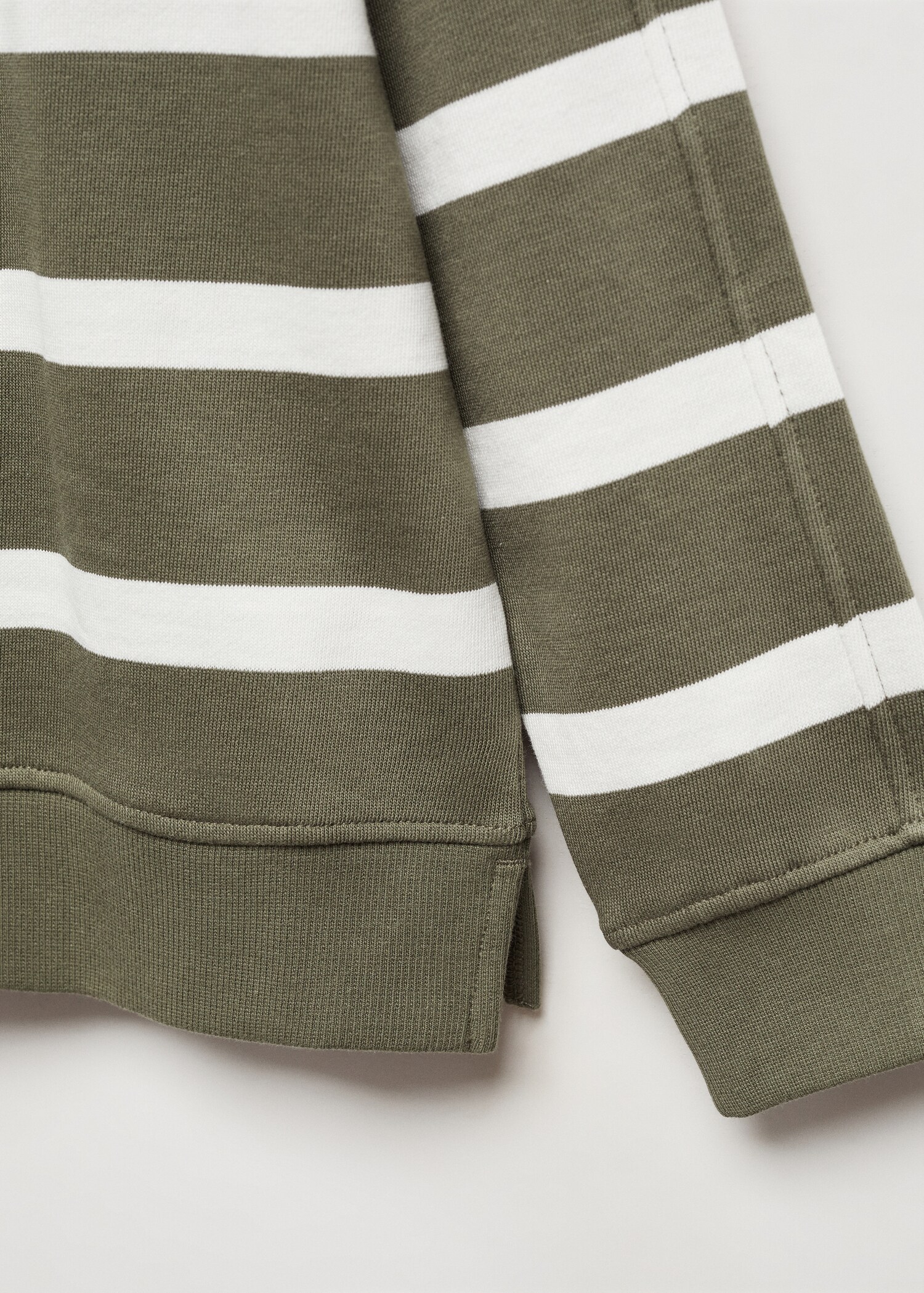 Gestreiftes Baumwoll-Sweatshirt - Detail des Artikels 8