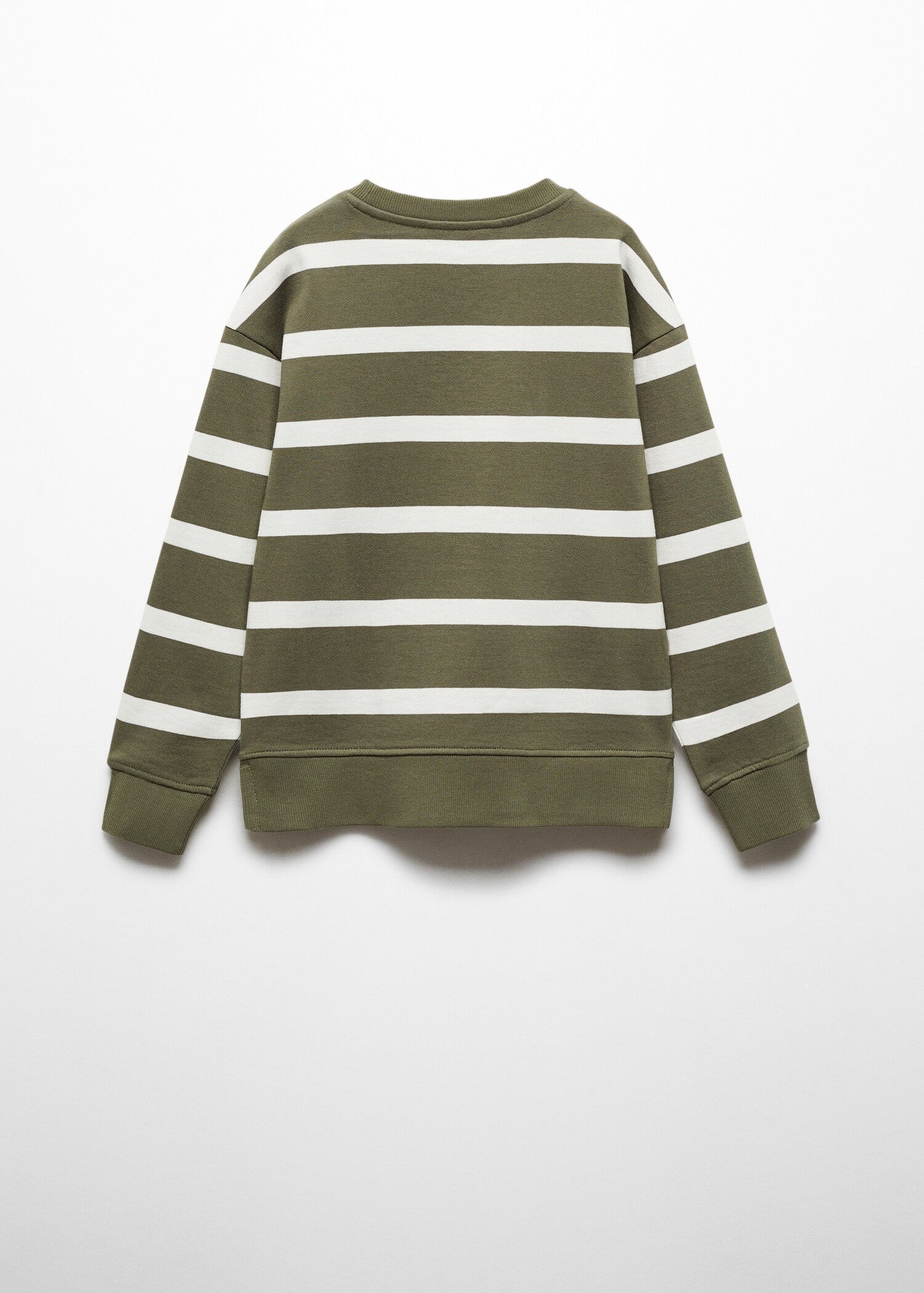 Gestreiftes Baumwoll-Sweatshirt - Rückseite des Artikels