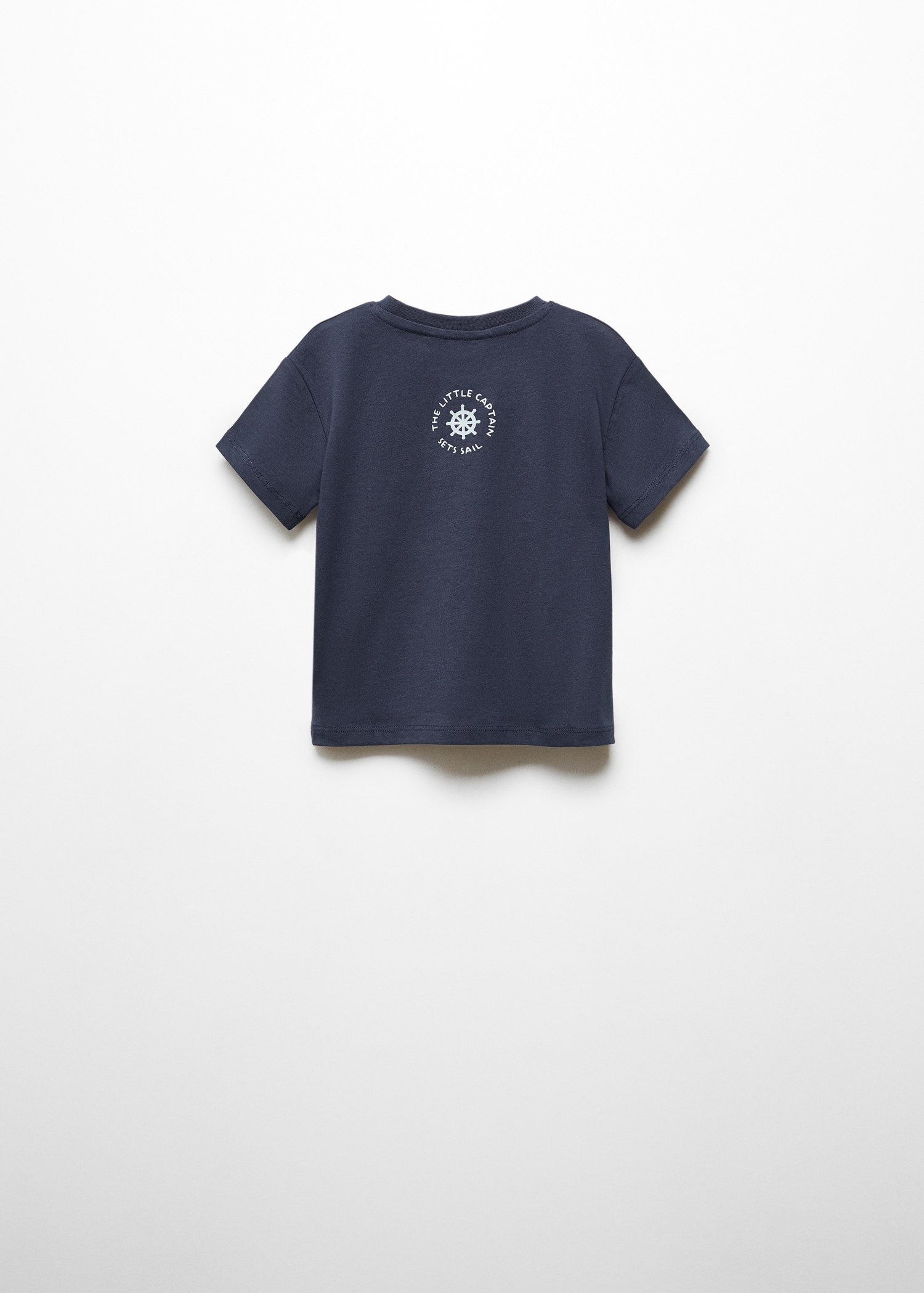 Gemustertes T-Shirt mit Relief-Details - Rückseite des Artikels