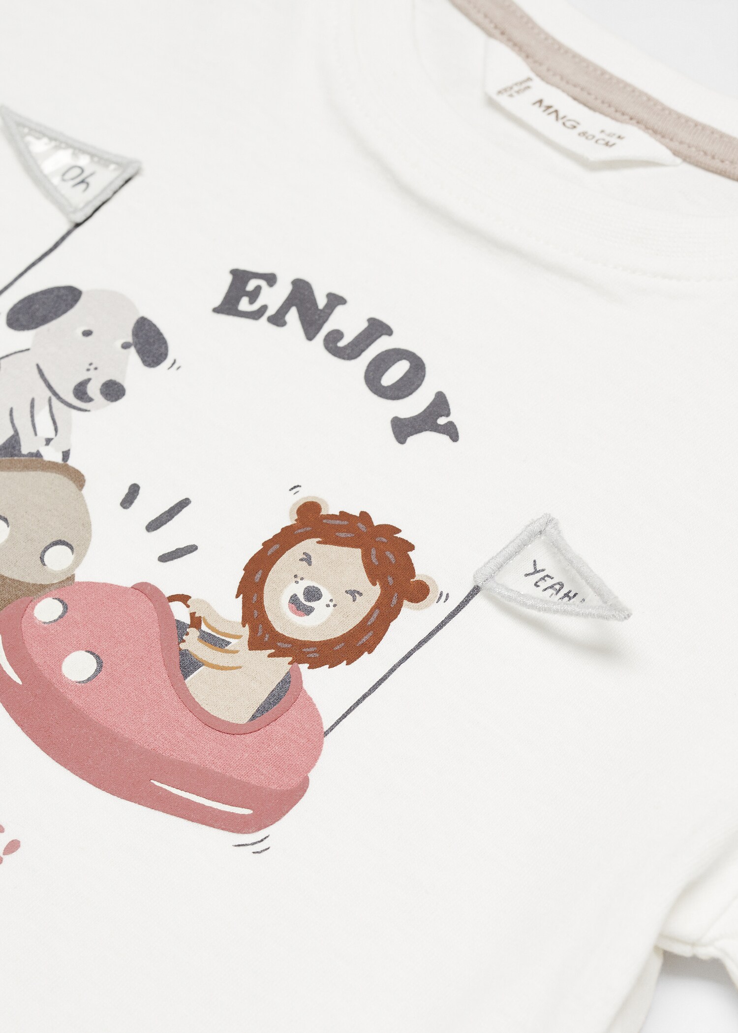 Katoenen T-shirt met print - Detail van het artikel 0