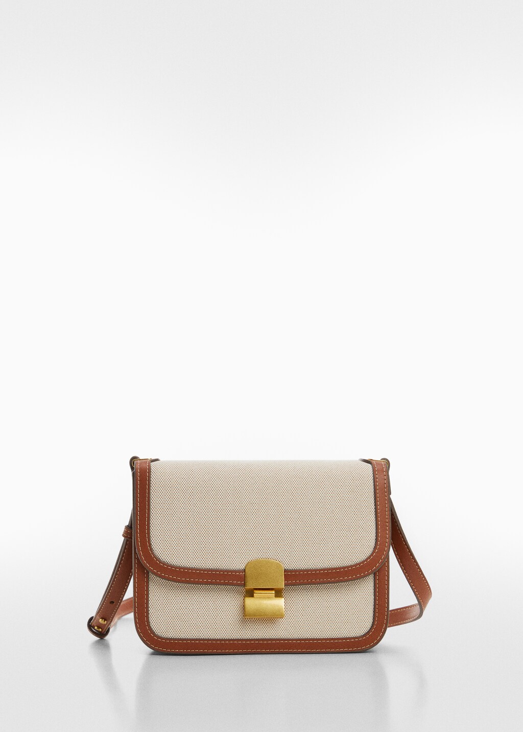 Crossbody bag with flap