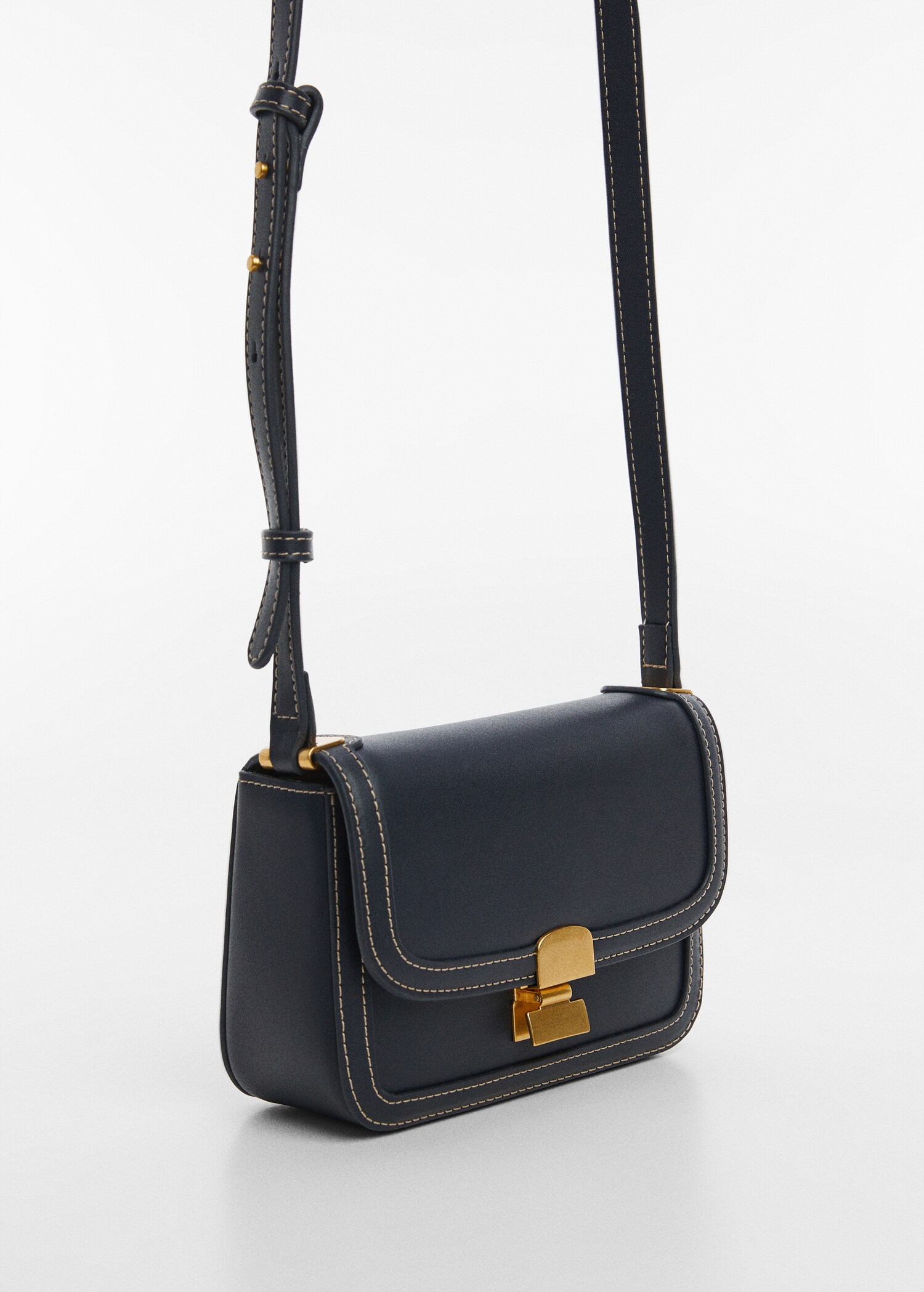 Crossbody bag with flap - Medium plane