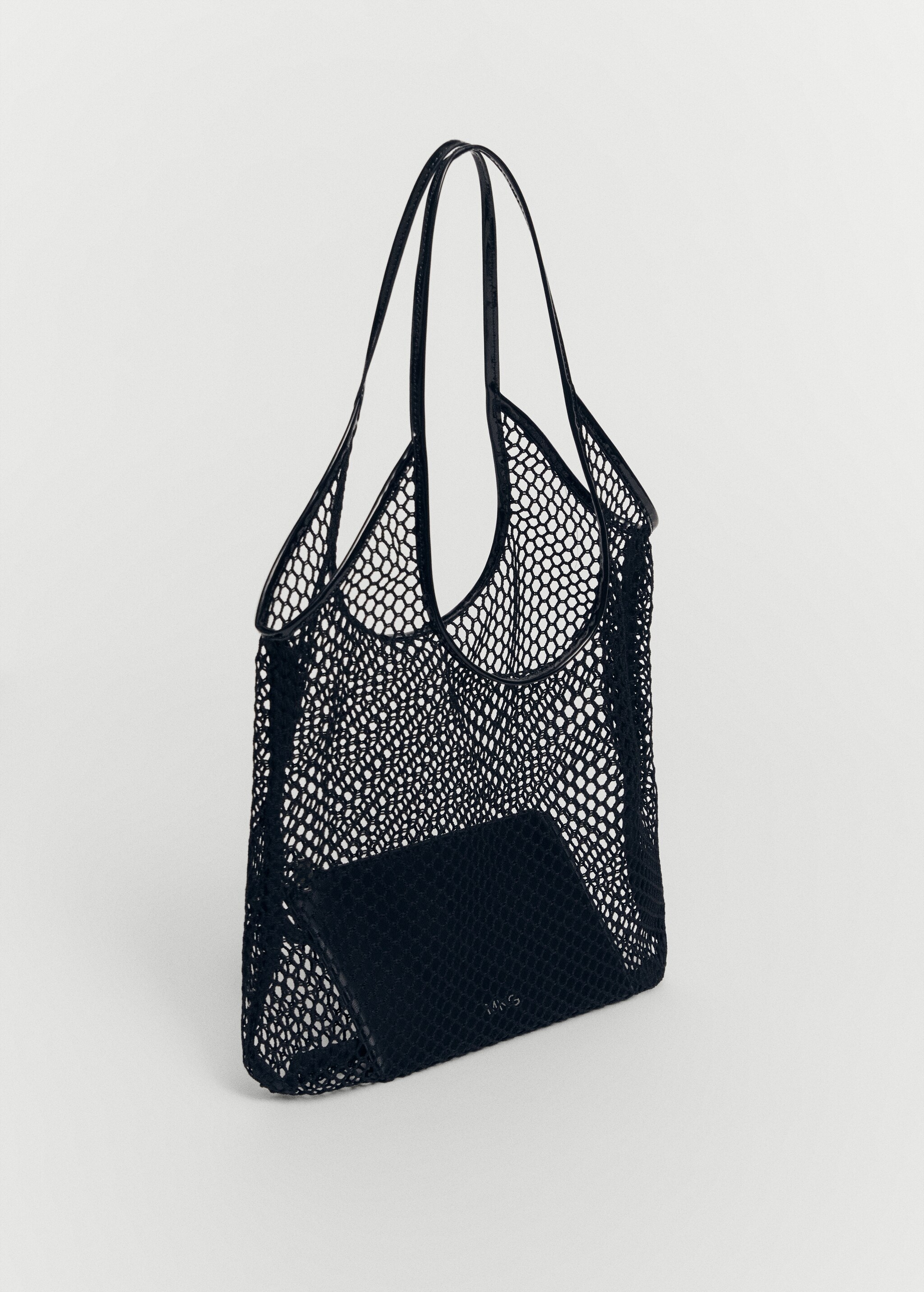 Mesh pattern shopper bag - Medium plane